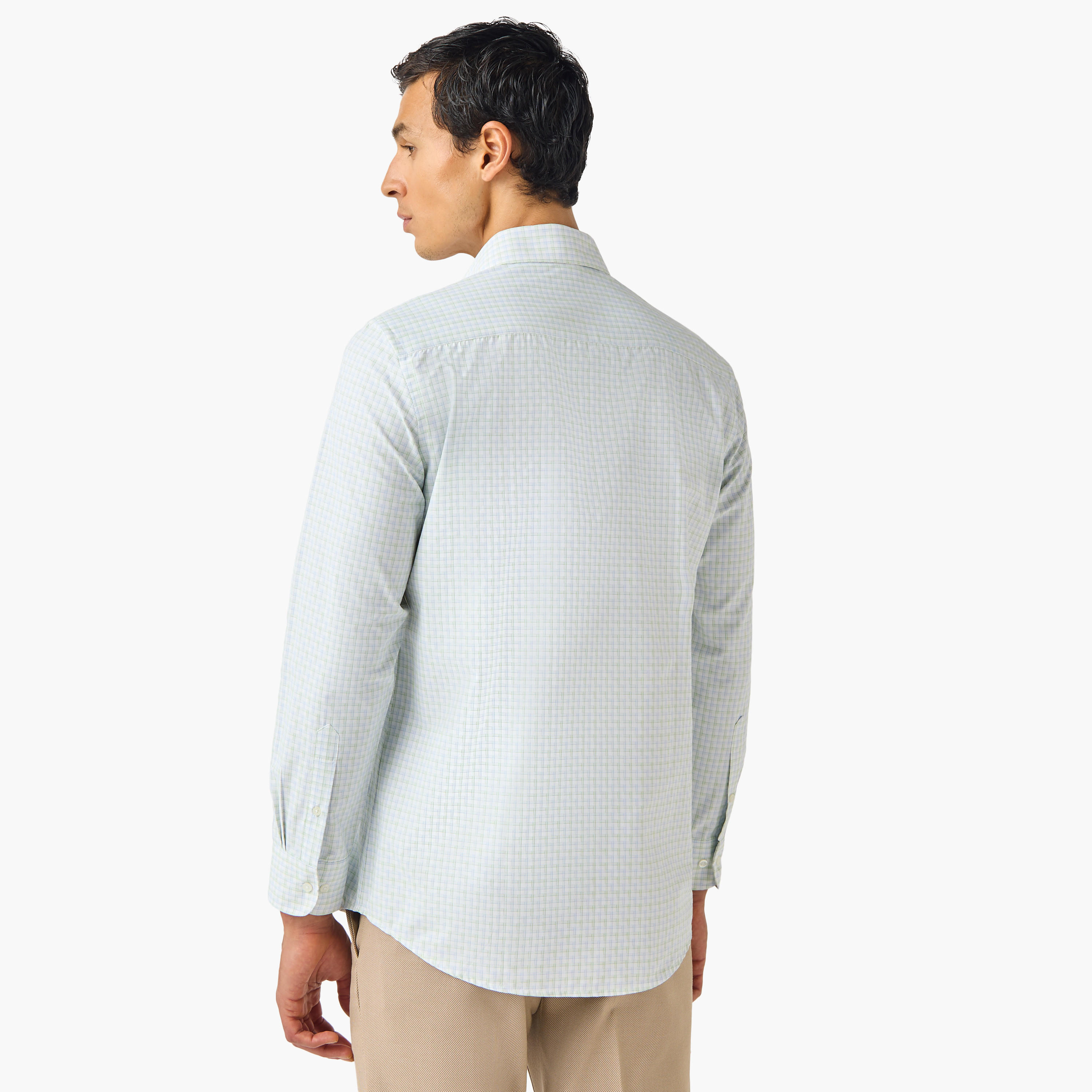 Regular Fit Checked Collared Shirt-men-clothing-shirts-image-3