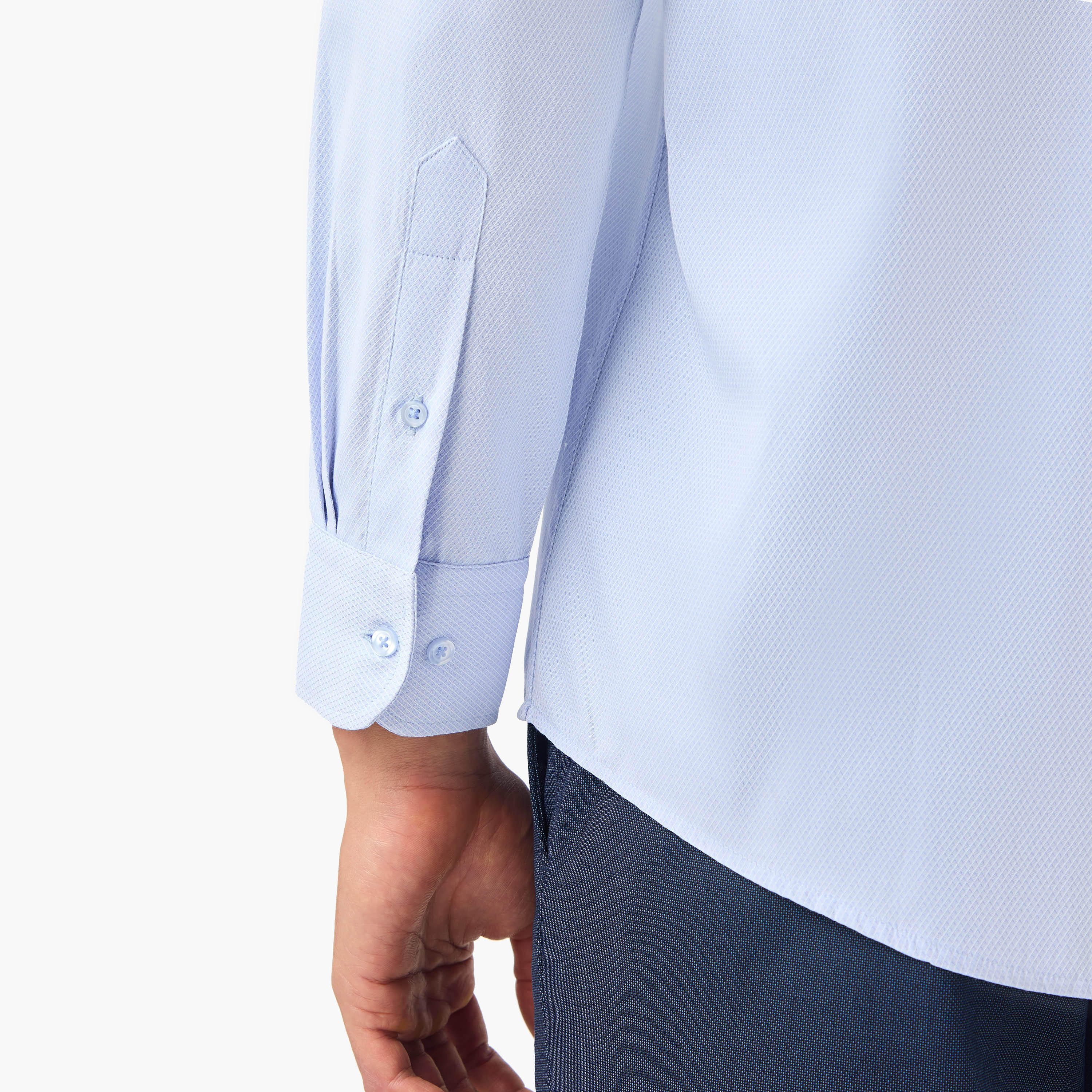 Regular Fit Collared Dobby Shirt-PROMO_SP_KSA_6_BUY3FORSAR119_130625-image-3