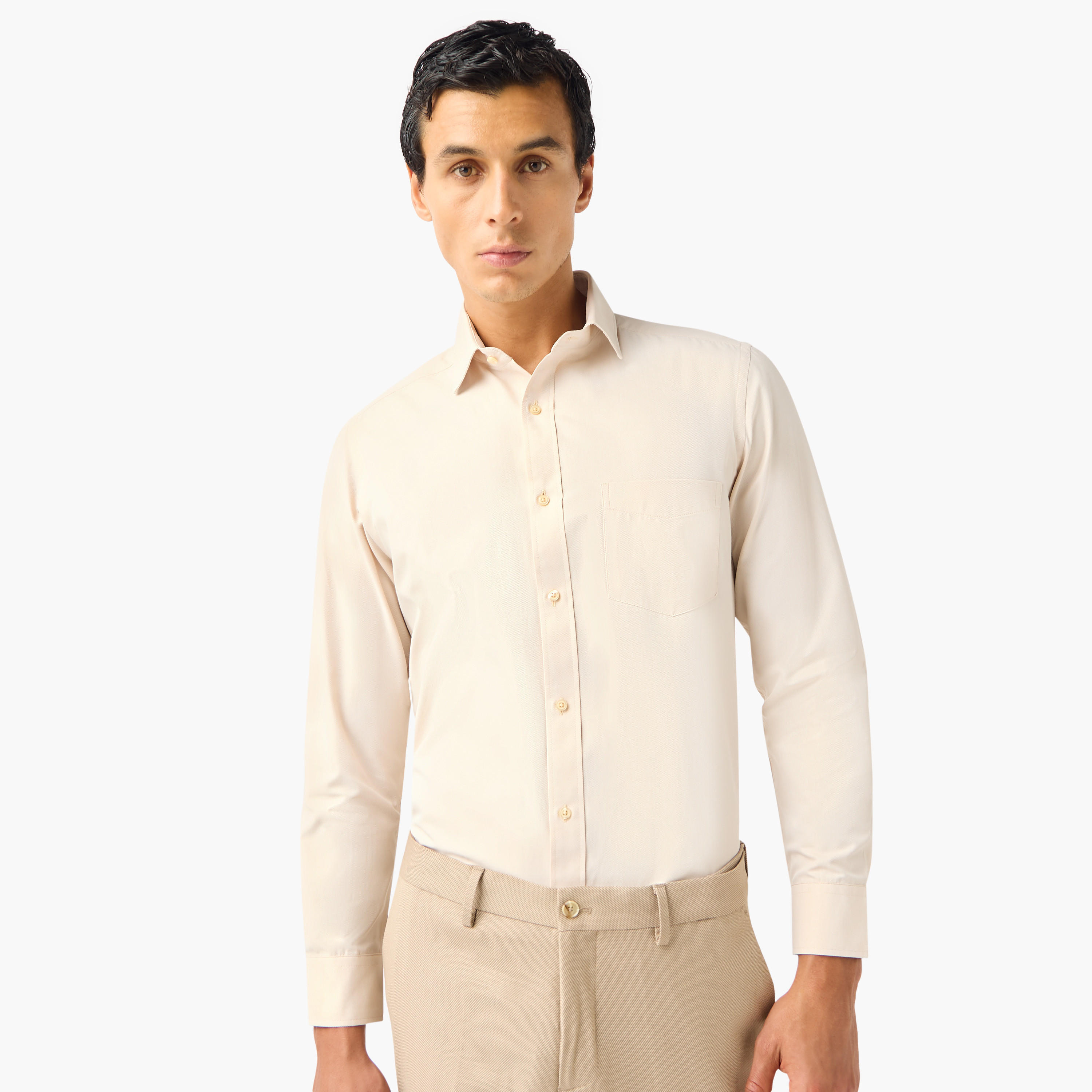 قميص دوبي بياقة وقصة عادية-men-clothing-shirts-image-5