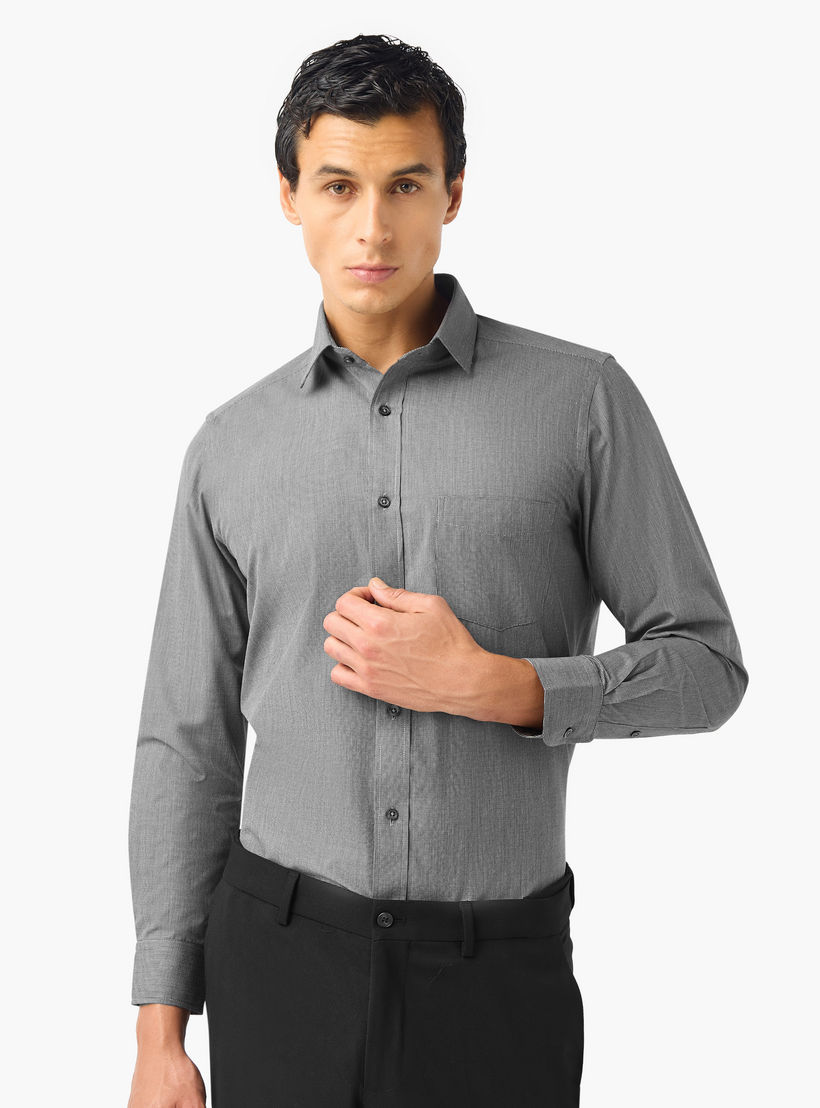 Regular Fit Patterned Collared Shirt-men-clothing-shirts-image-1