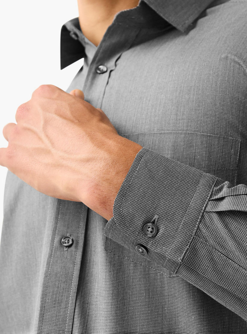 Regular Fit Patterned Collared Shirt-men-clothing-shirts-image-4