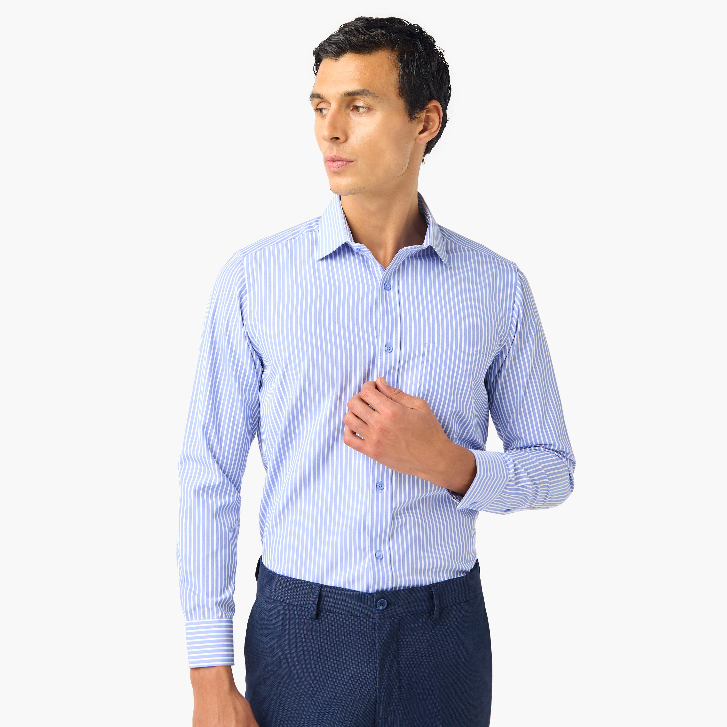 Regular Fit Striped Collared Shirt-PROMO_SP_KSA_6_BUY3FORSAR119_130625-image-1