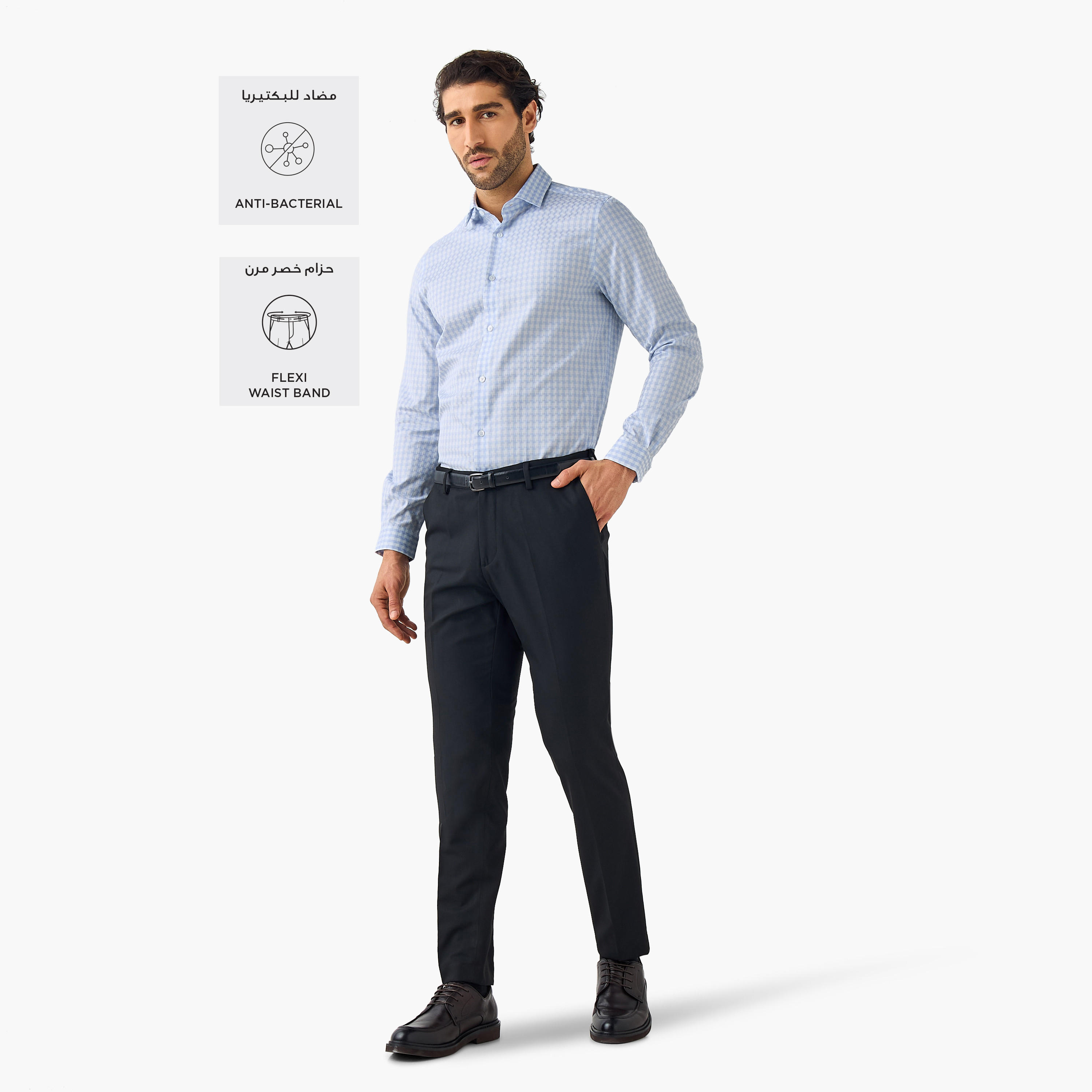Textured Slim Fit Formal Trousers-men-clothing-bottoms-trousersandchinos-trousers-image-2