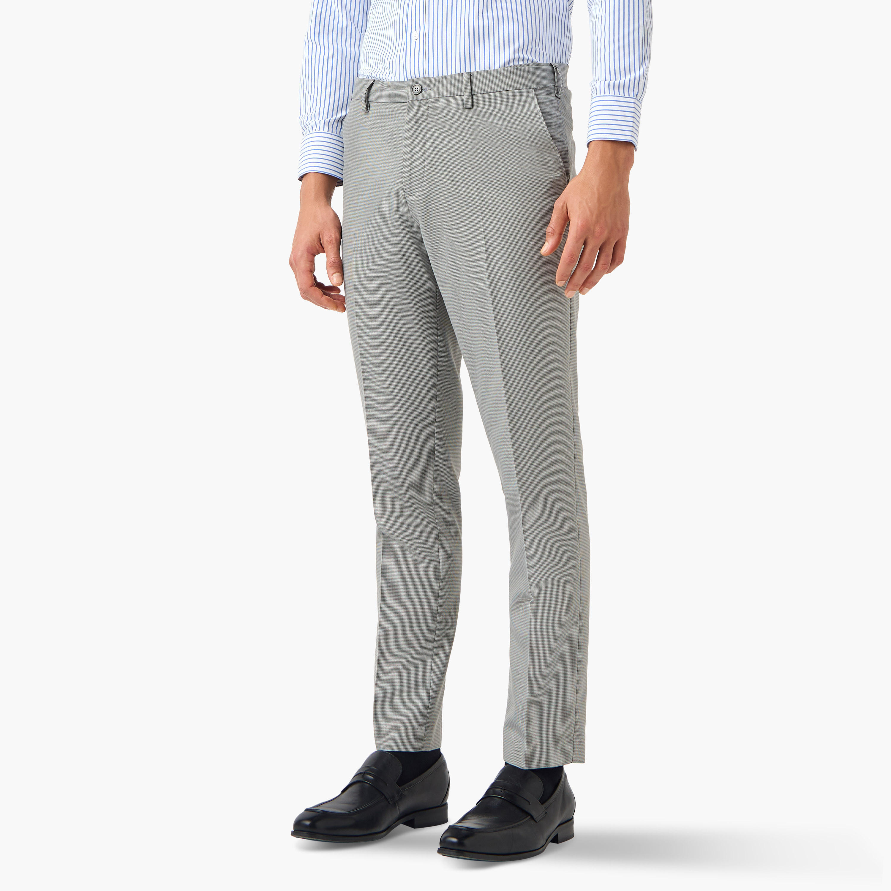 Textured Slim Fit Formal Trousers-men-clothing-bottoms-trousersandchinos-trousers-image-1
