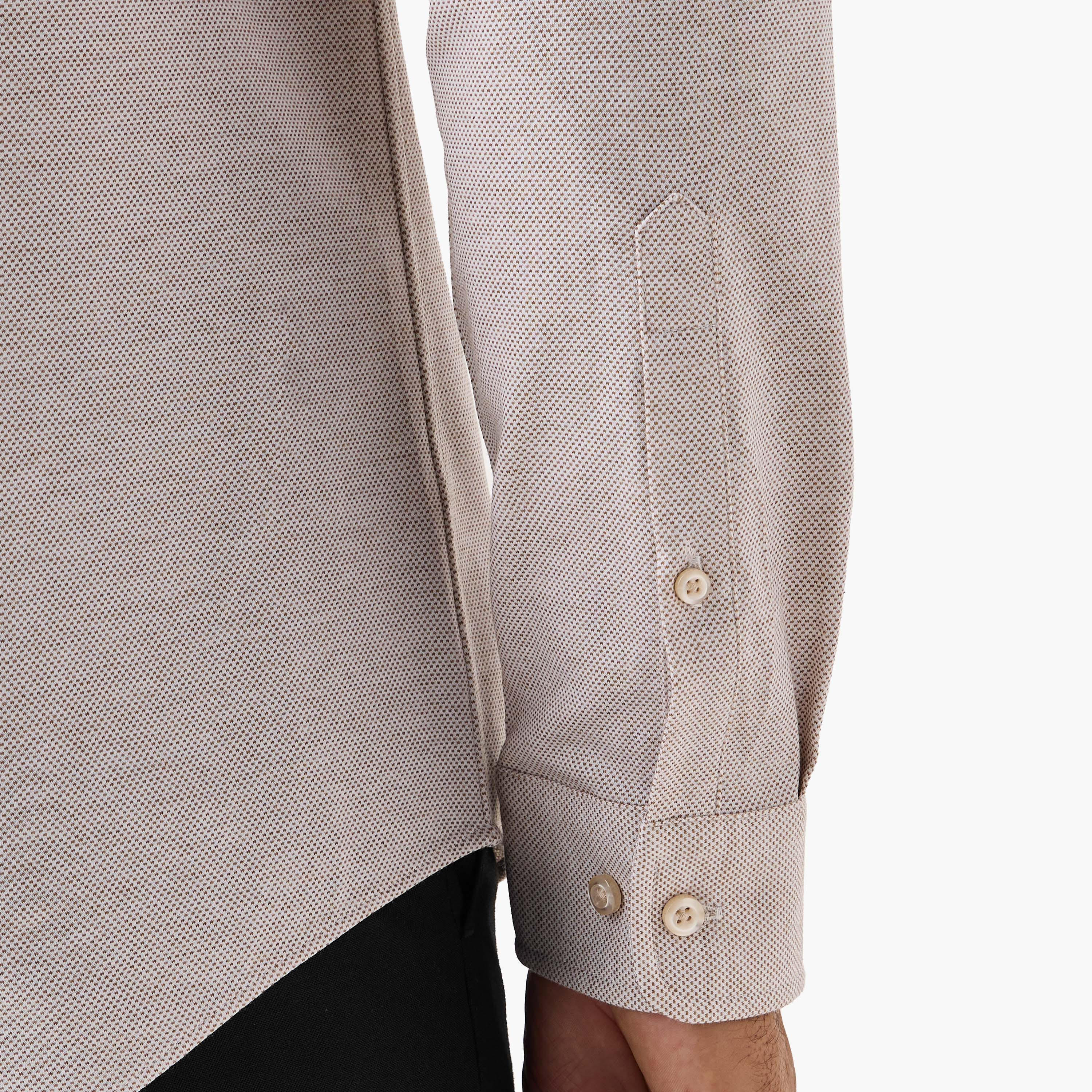 Slim Fit Textured Collared Shirt-men-clothing-shirts-image-5