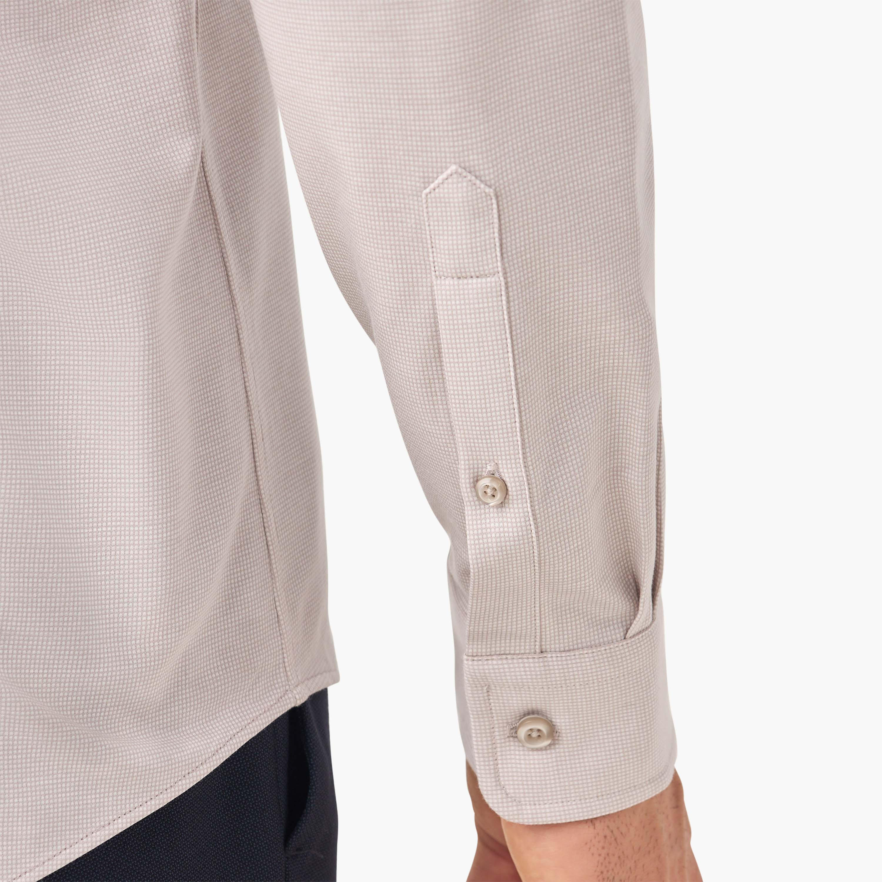 Slim Fit Textured Shirt with Collar and Long Sleeves-men-clothing-shirts-image-6