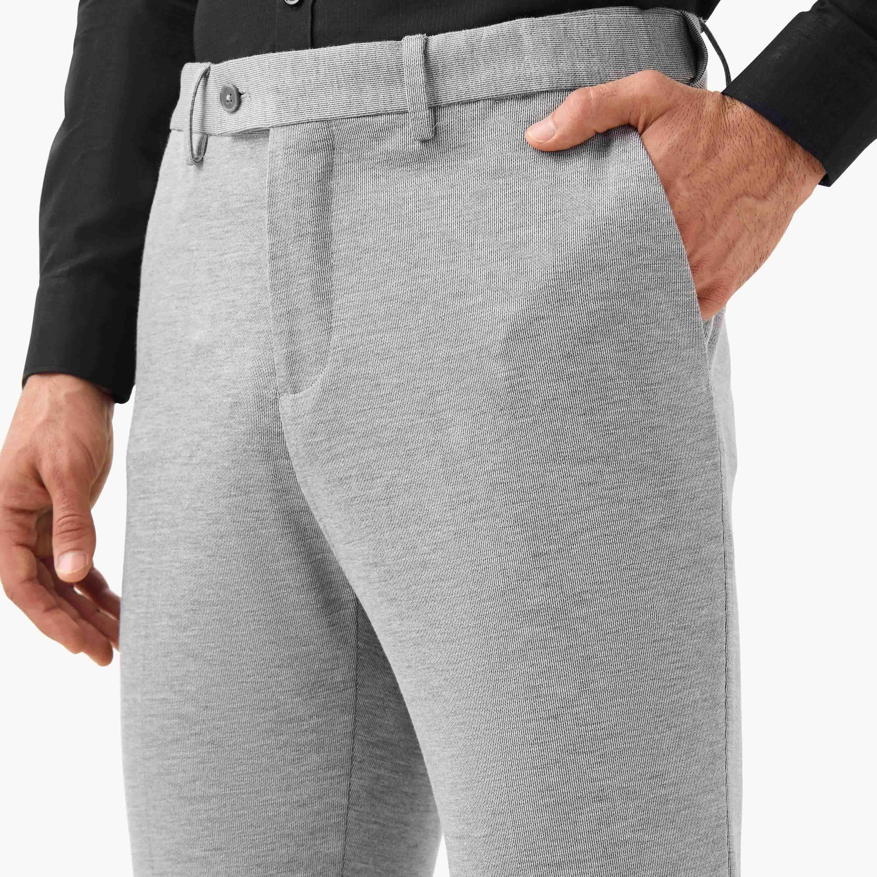 Men Slim Fit Flexi Waist Formal Trousers-men-clothing-bottoms-trousersandchinos-trousers-image-4