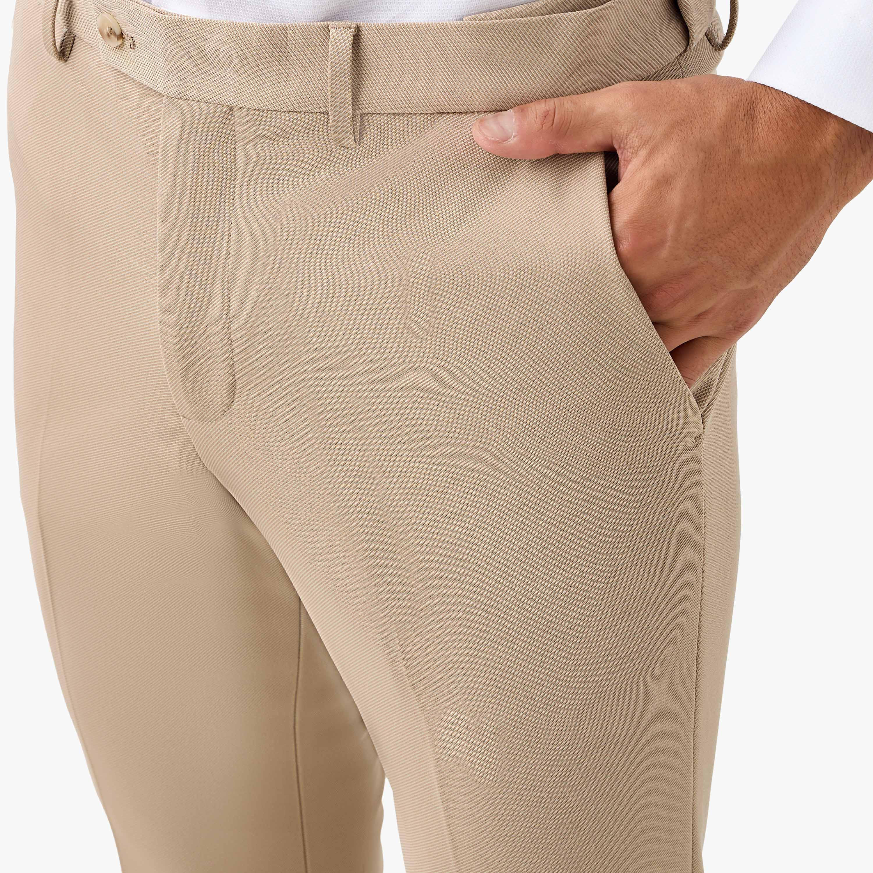Men Slim Fit Flexi Waist Formal Trousers-men-clothing-bottoms-trousersandchinos-trousers-image-4