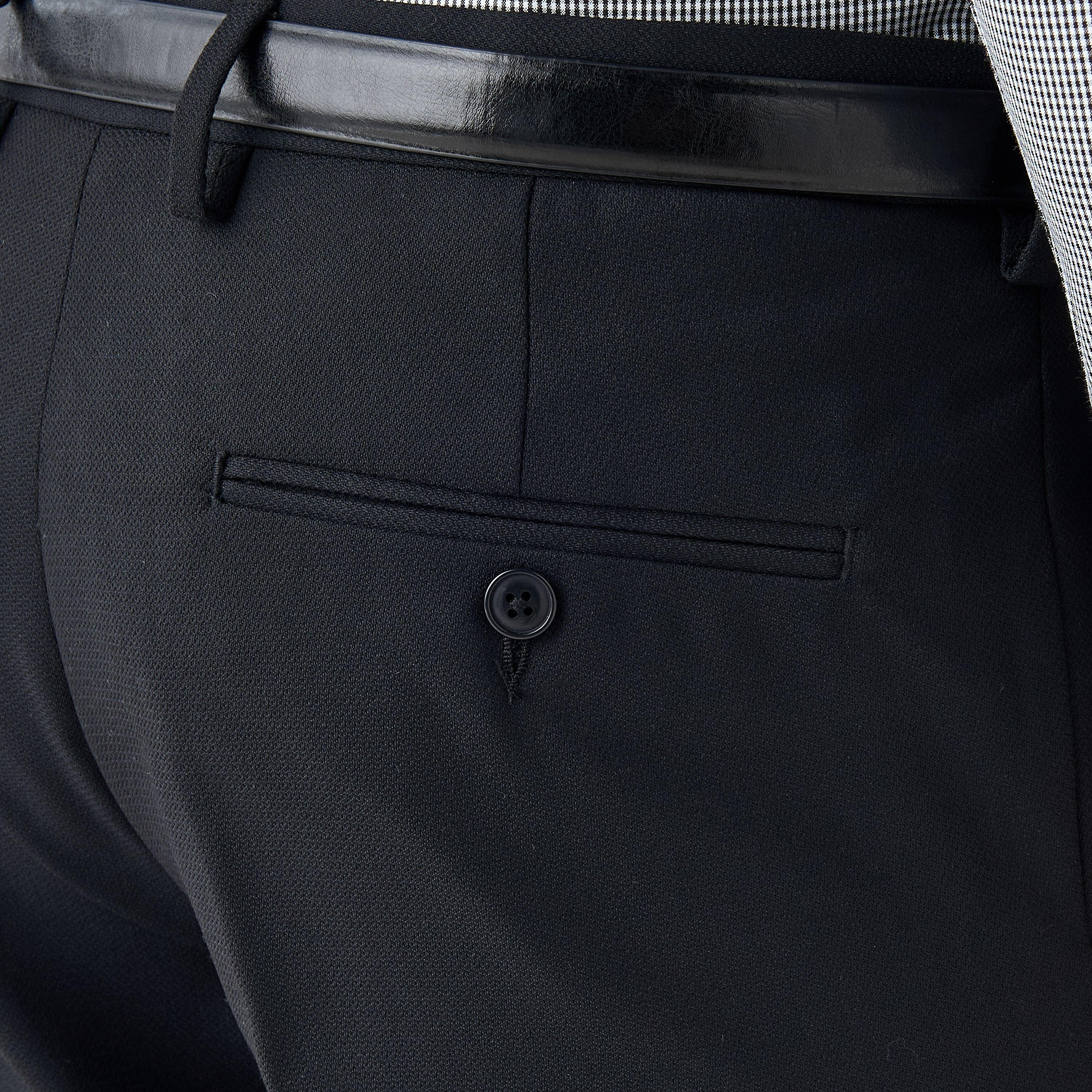 بنطلون بقصّة سليم وحزام وخصر مطاطي وجيوب-men-clothing-bottoms-trousersandchinos-trousers-image-5