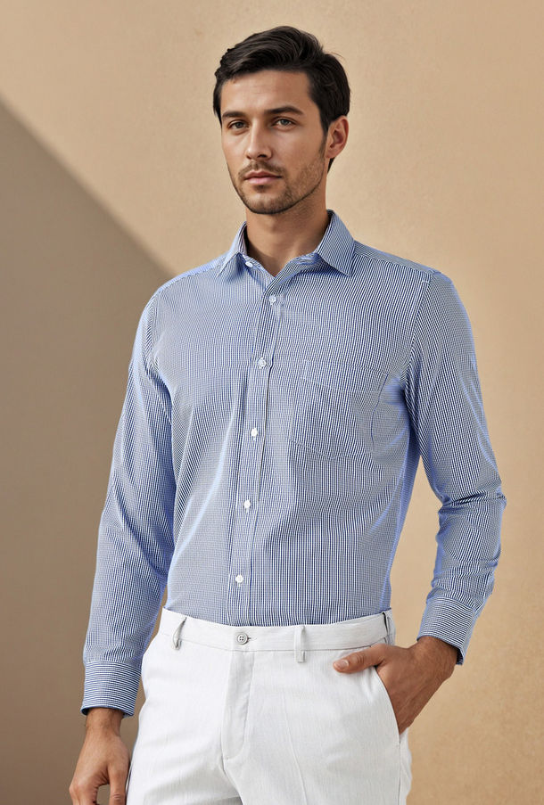 Regular Fit Checked Shirt-men-clothing-image-1