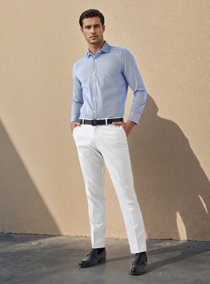 قميص كاروهات بقصّة عادية-men-clothing-shirts-image-2