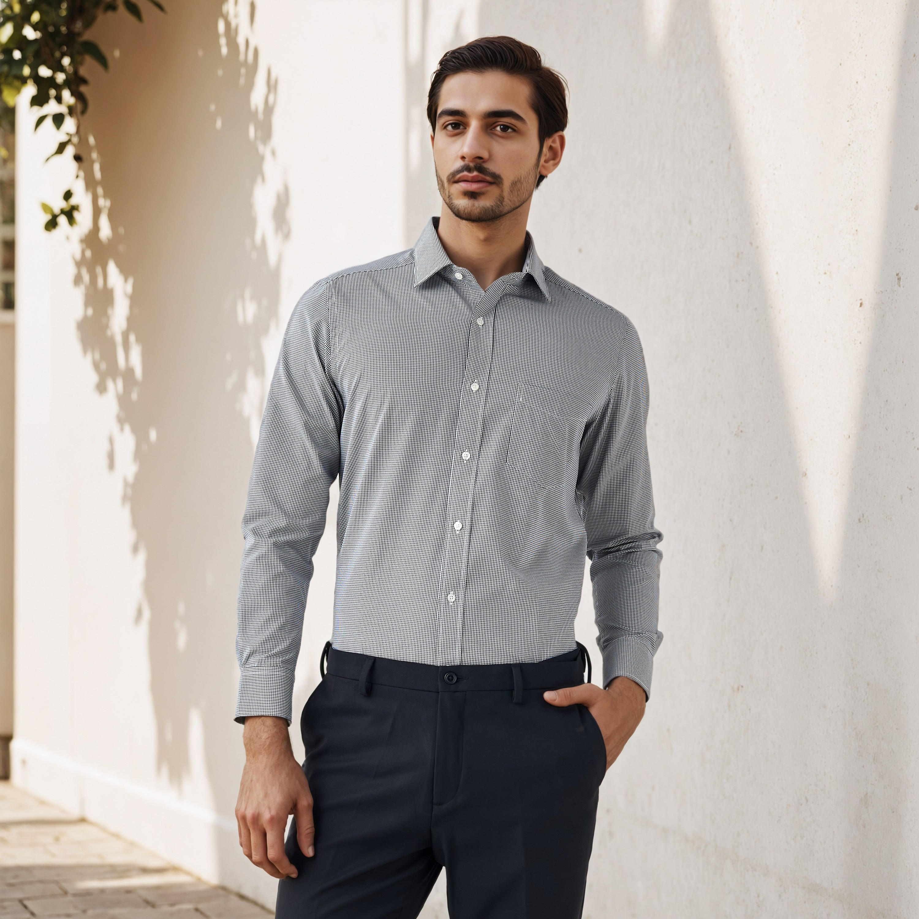 Regular Fit Checked Shirt-PROMO_SP_KSA_6_BUY3FORSAR119_130625-image-1