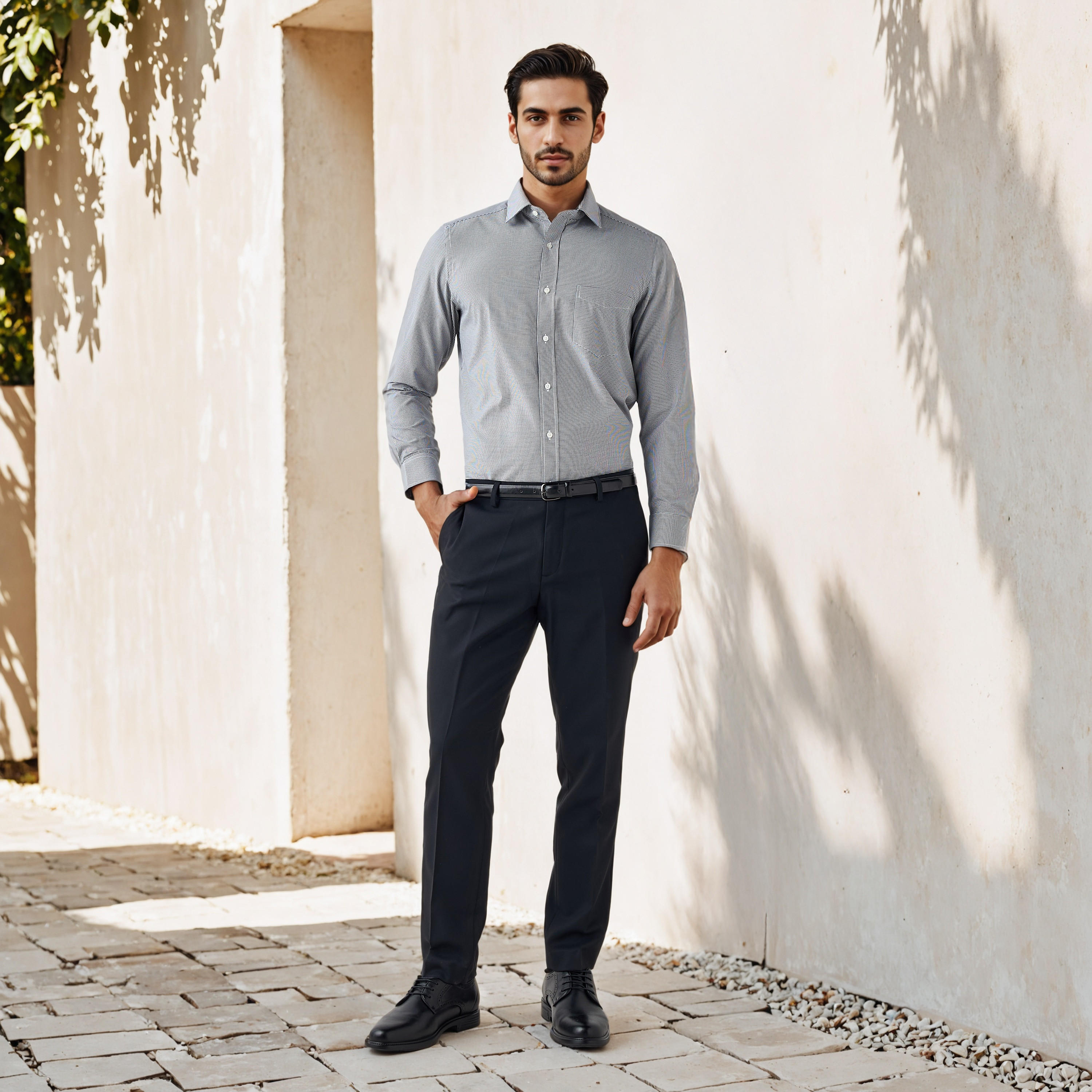 Regular Fit Checked Shirt-men-clothing-shirts-image-2
