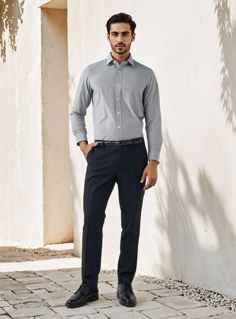 Regular Fit Checked Shirt-men-clothing-shirts-image-2