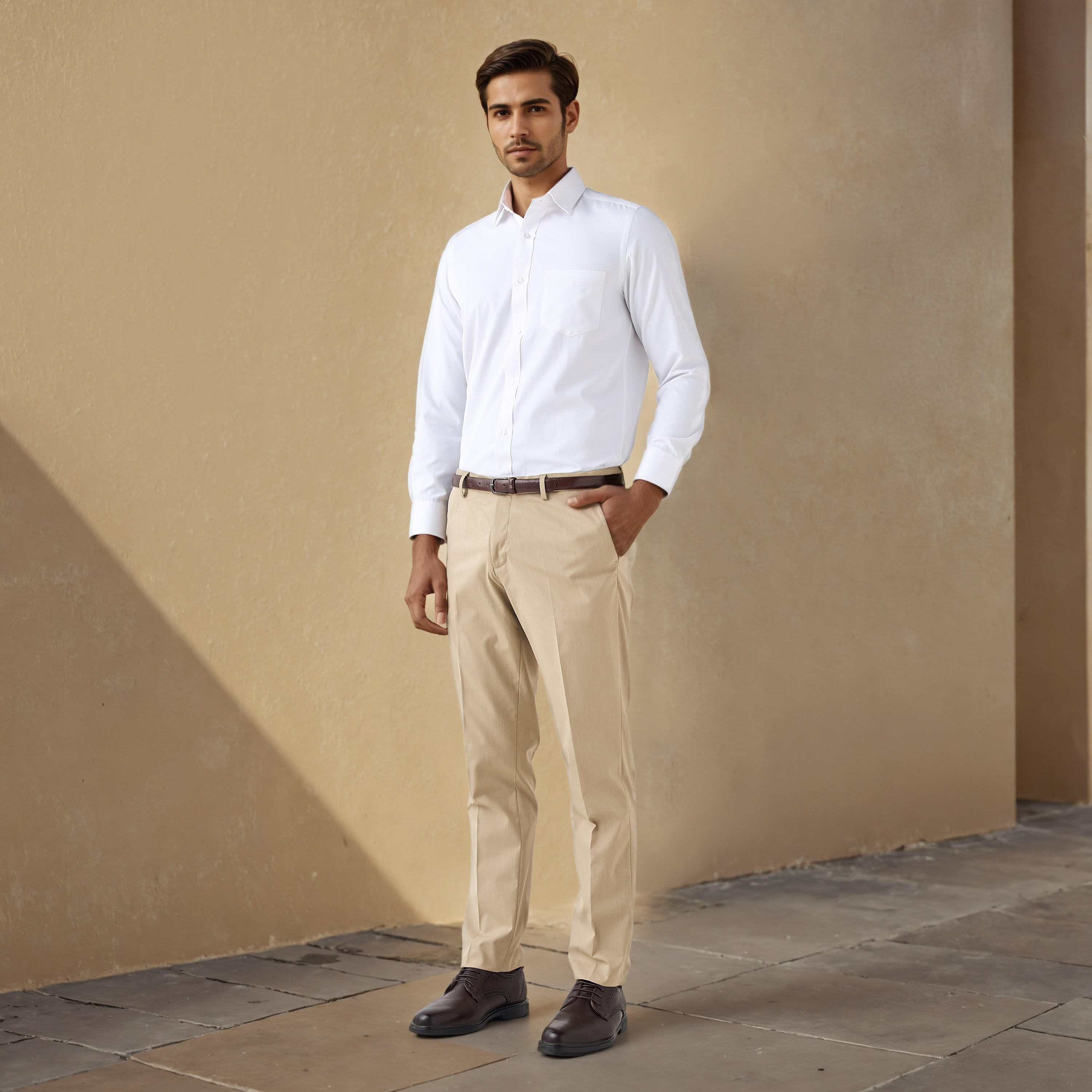 Easy Iron Regular Fit Dobby Formal Shirt-men-clothing-shirts-image-2