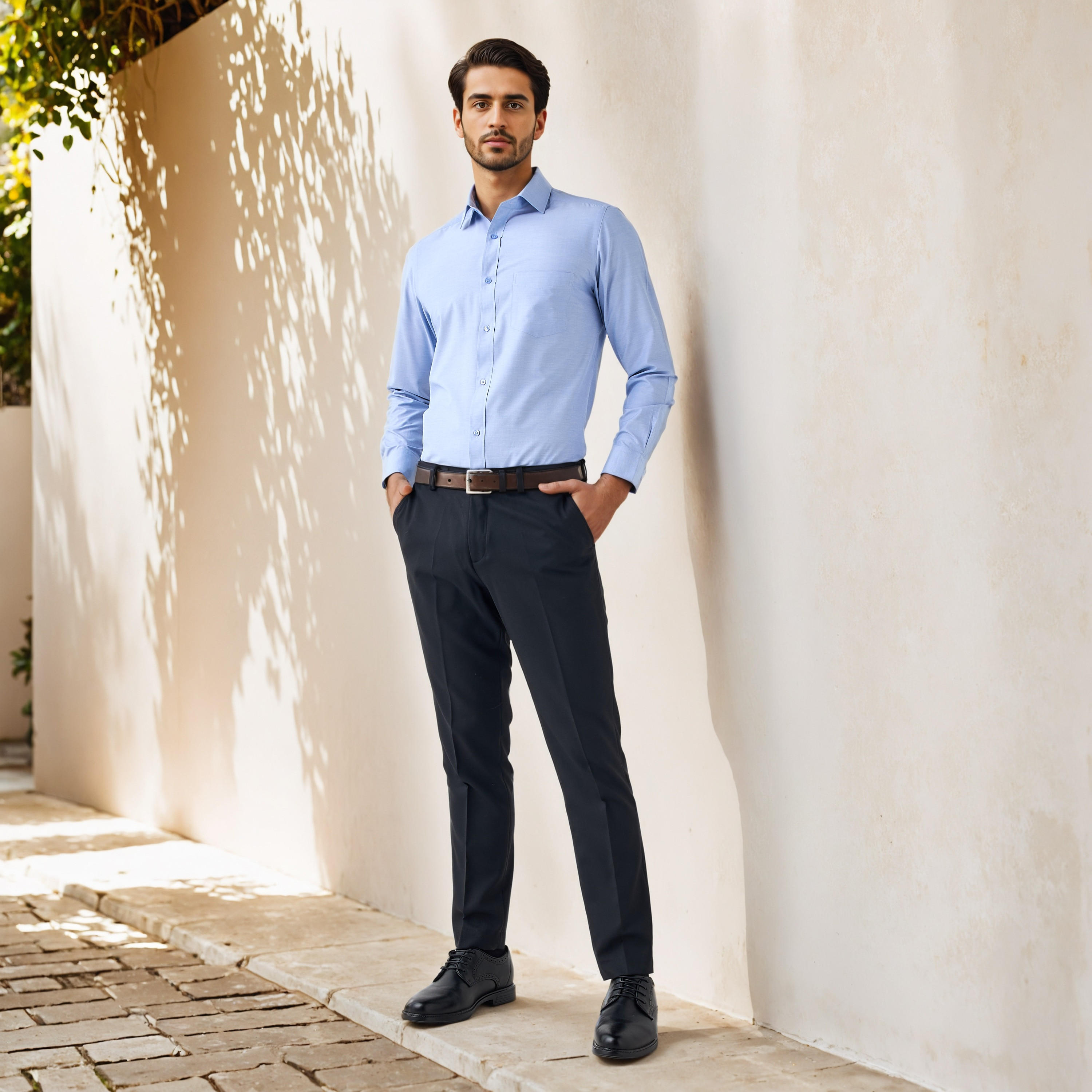 Easy Iron Regular Fit Formal Shirt-men-clothing-shirts-image-2