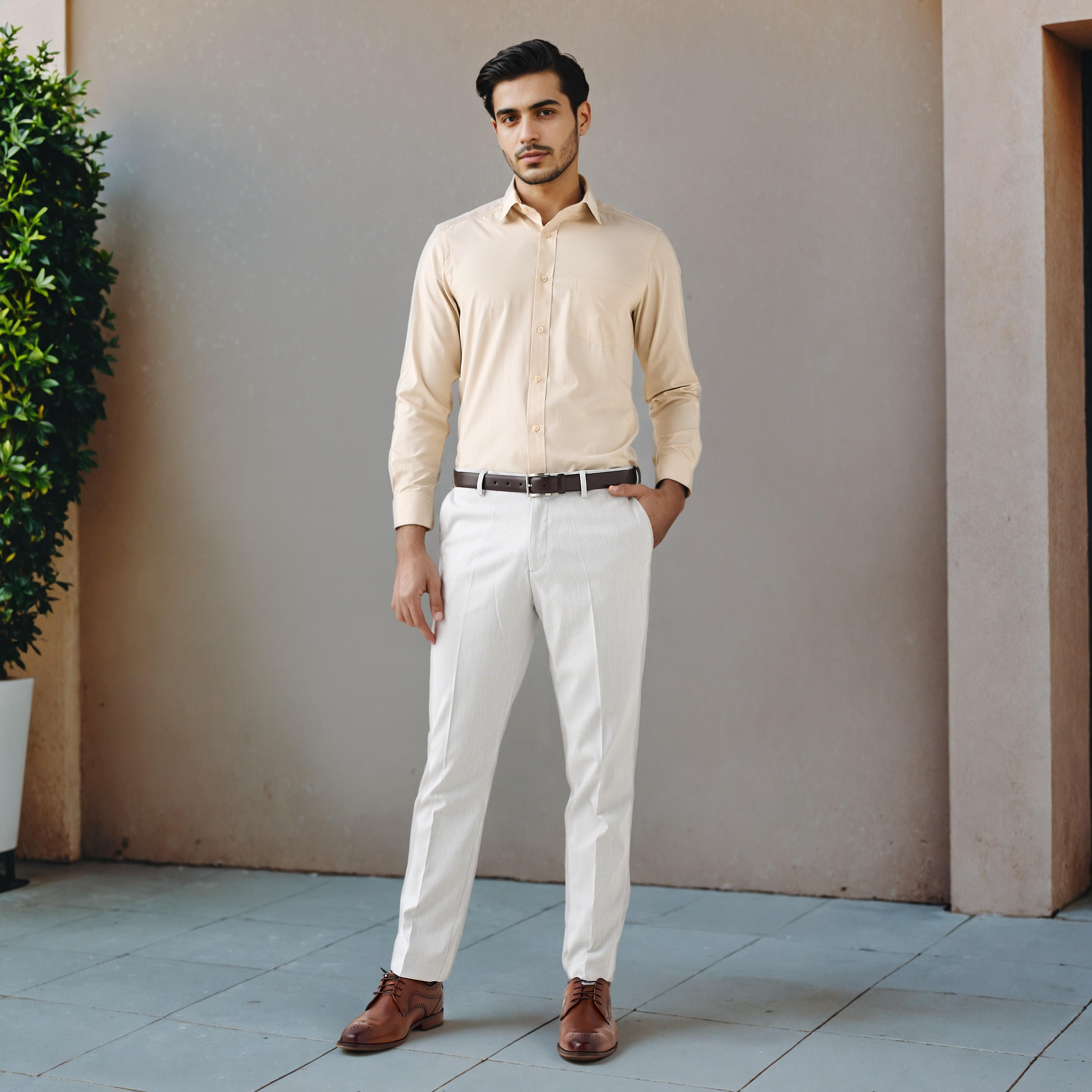 Easy Iron Regular Fit Formal Shirt-men-clothing-shirts-image-2