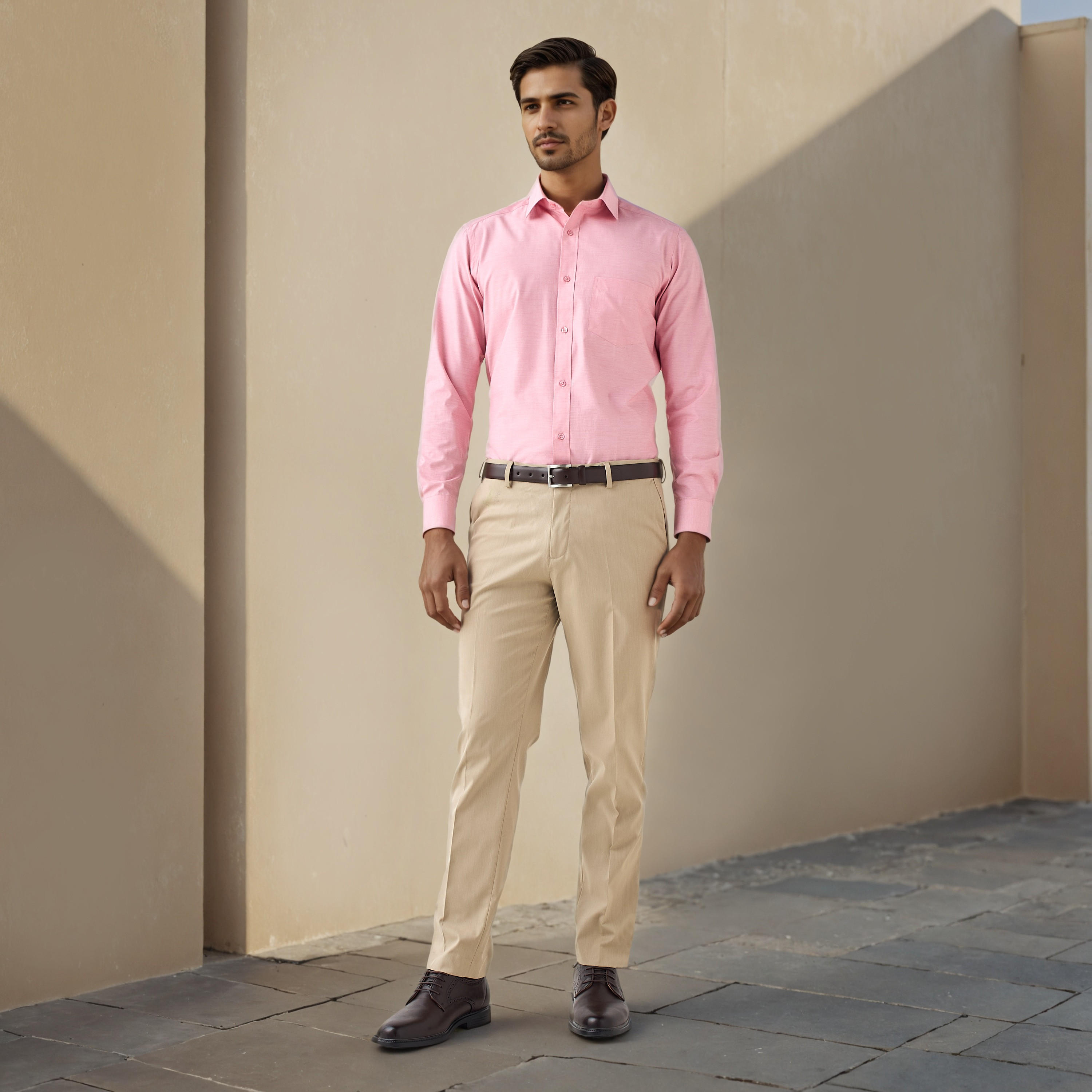 قميص رسمي سهل الكي بقصة عادية-men-clothing-shirts-image-2