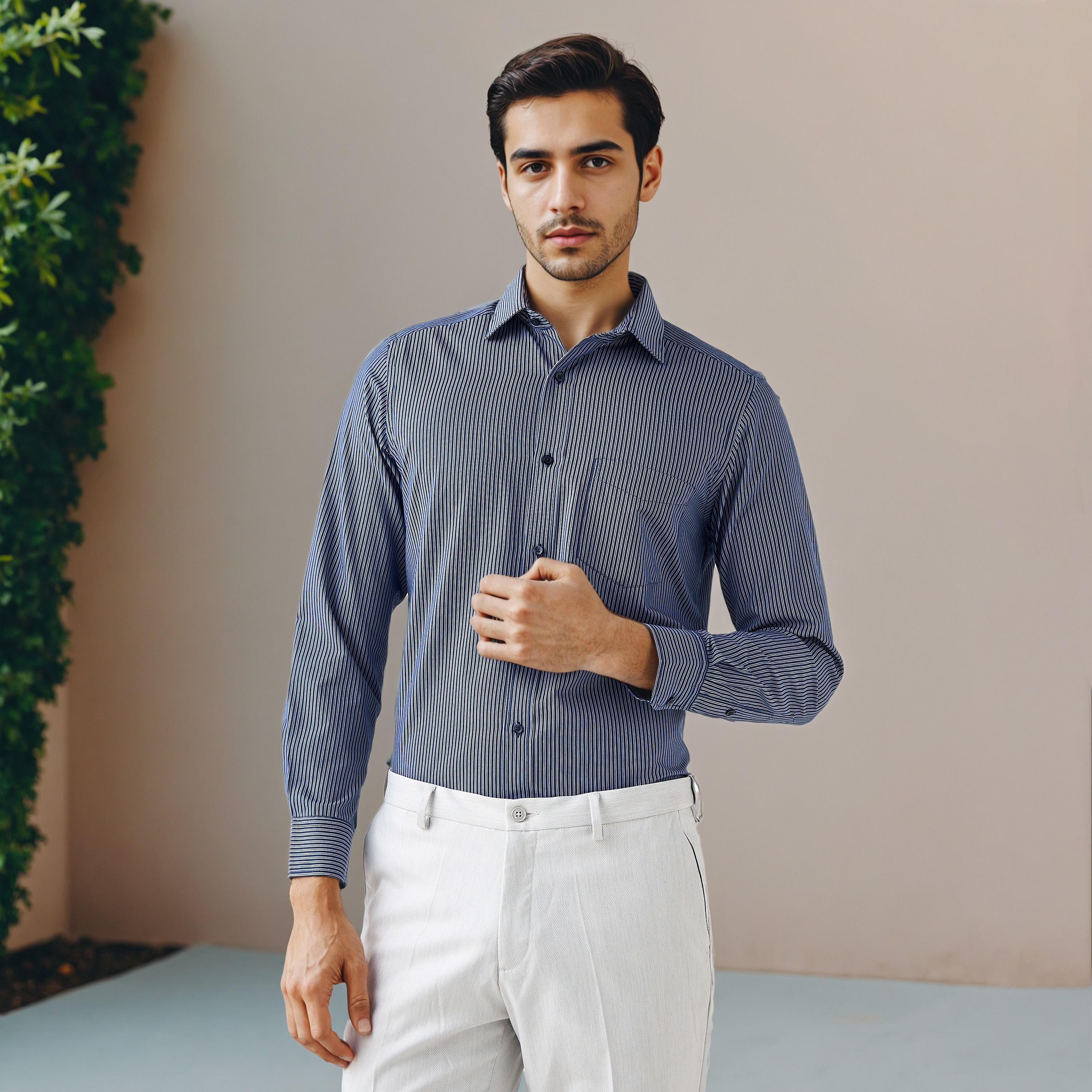 قميص مخطط بقصّة عادية-men-clothing-shirts-image-5
