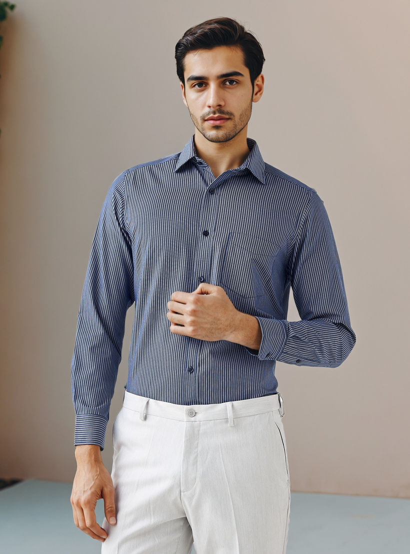 Regular Fit Striped Shirt-men-clothing-shirts-image-1