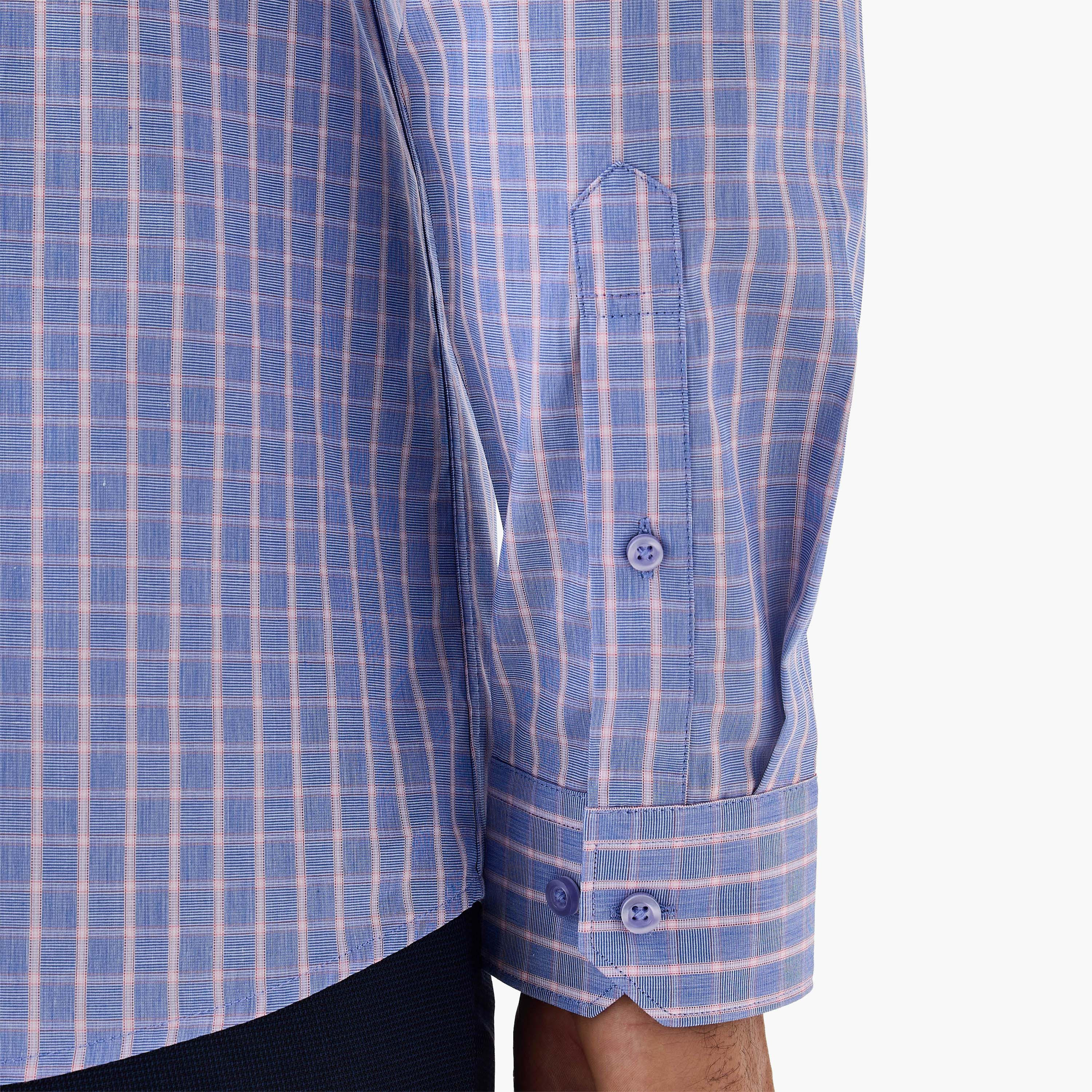 قميص كاروهات بياقة وقصة عادية-men-clothing-shirts-image-1