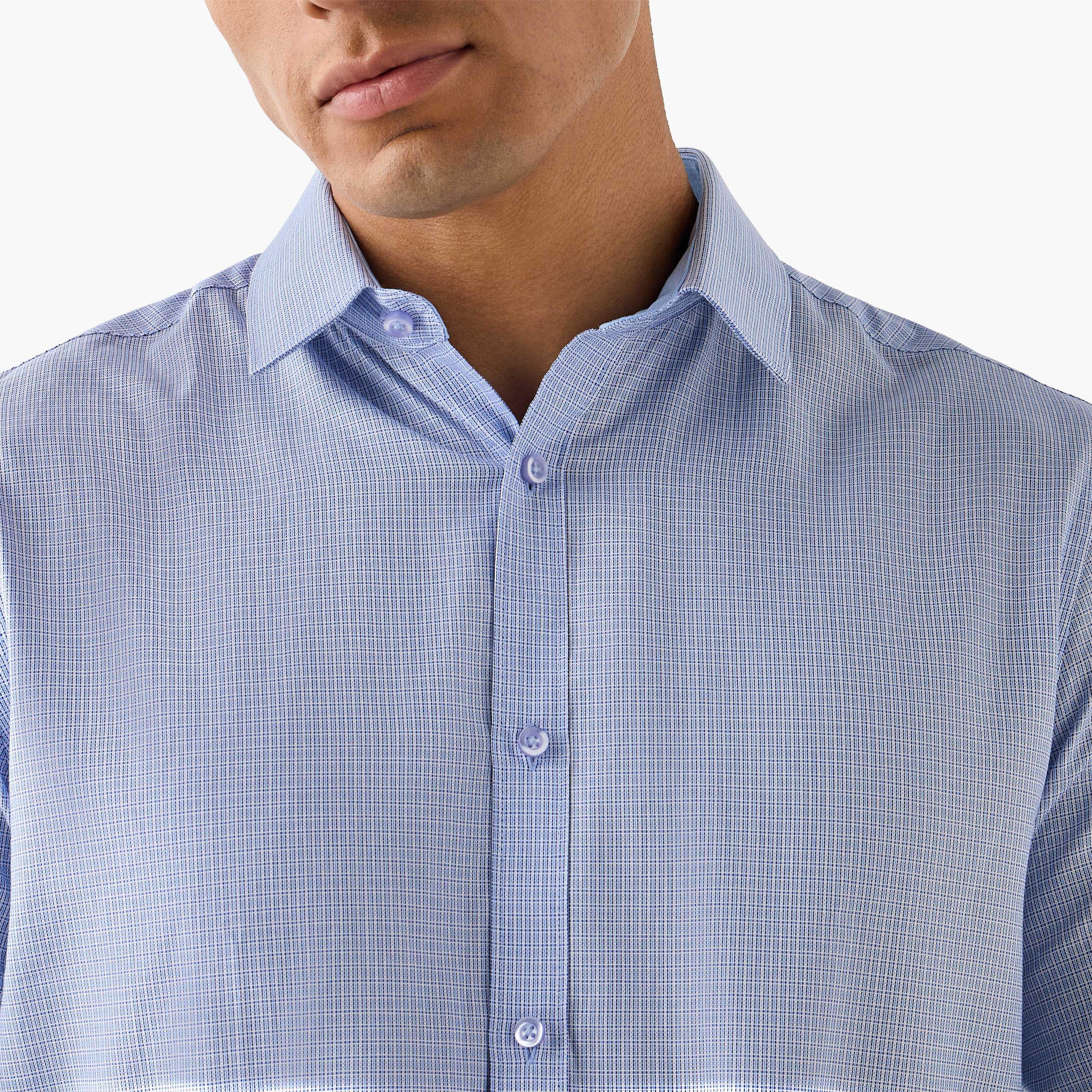 قميص كاروهات بقصّة عادية وياقة عادية-men-clothing-shirts-image-2