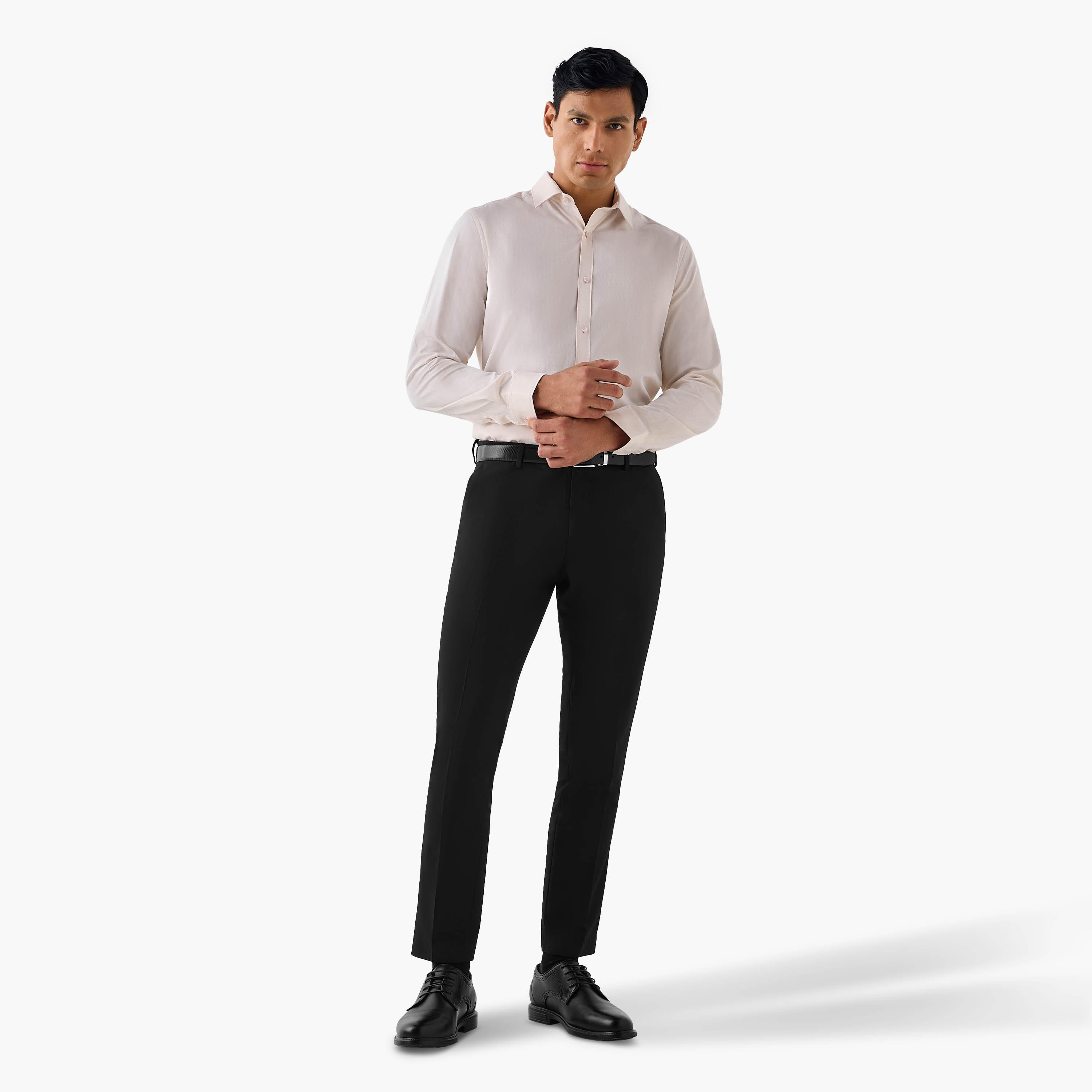 Regular Fit Textured Collared Shirt-men-clothing-shirts-image-2