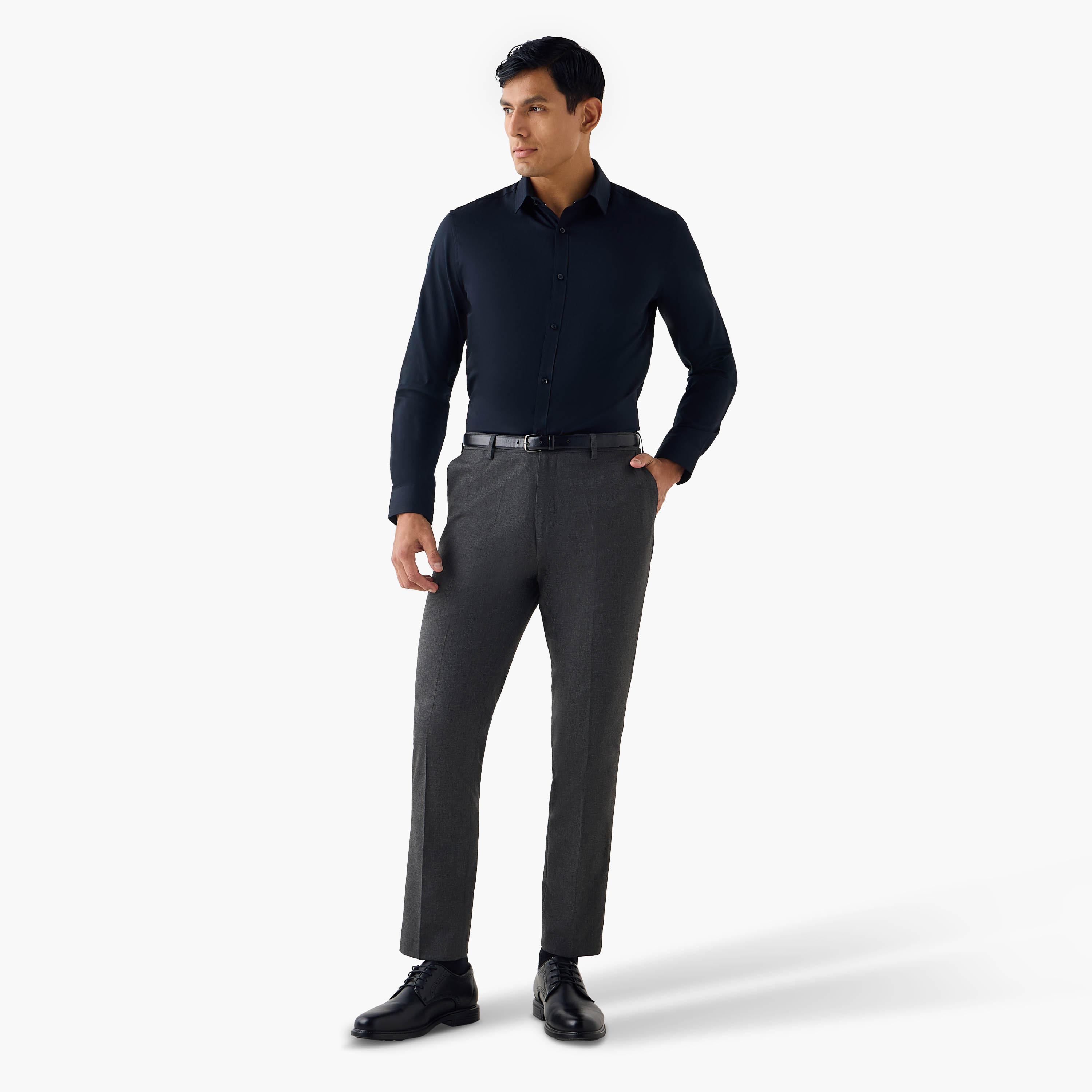 Regular Fit Textured Collared Shirt-men-clothing-shirts-image-2