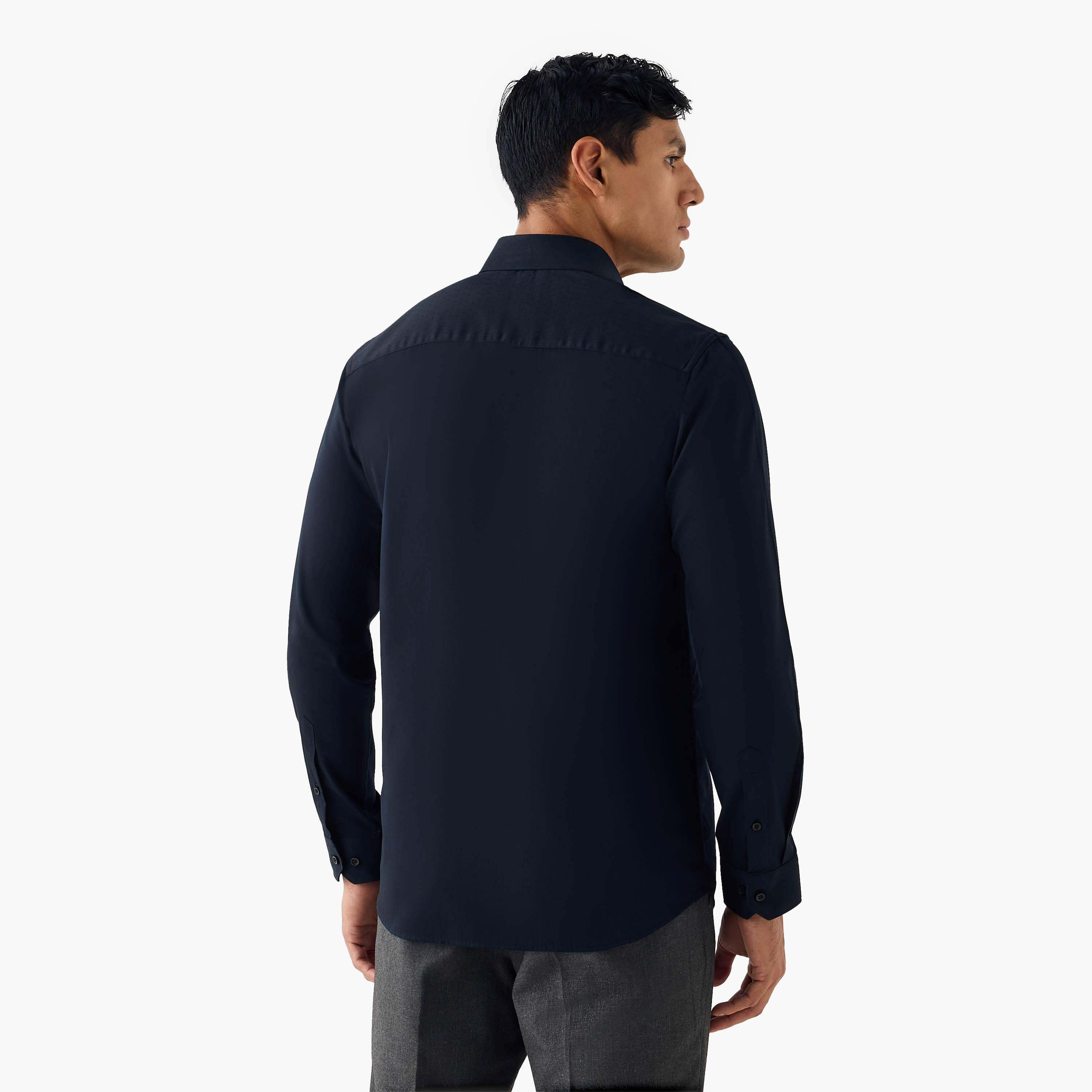 Regular Fit Textured Collared Shirt-men-clothing-shirts-image-3