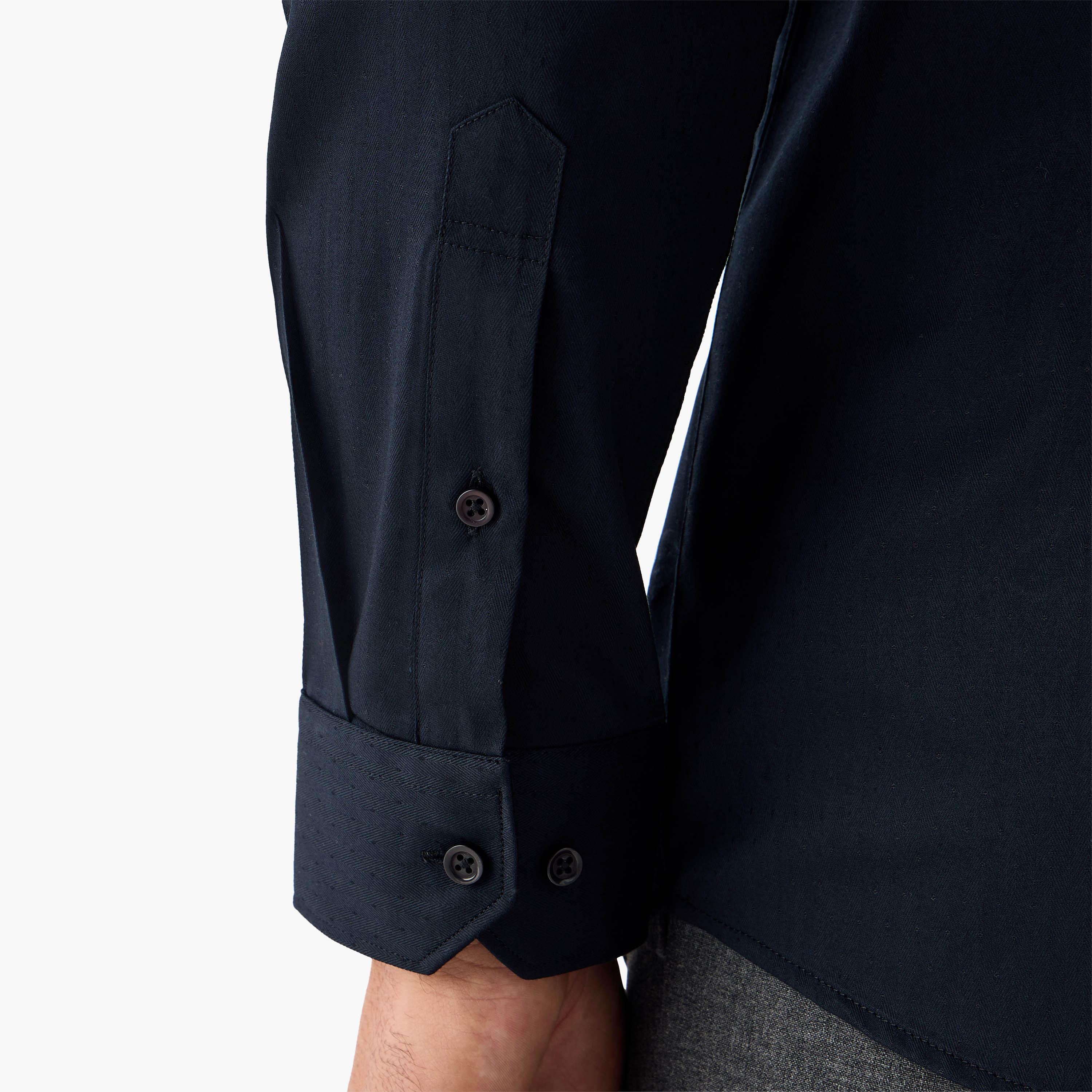 Regular Fit Textured Collared Shirt-men-clothing-shirts-image-5