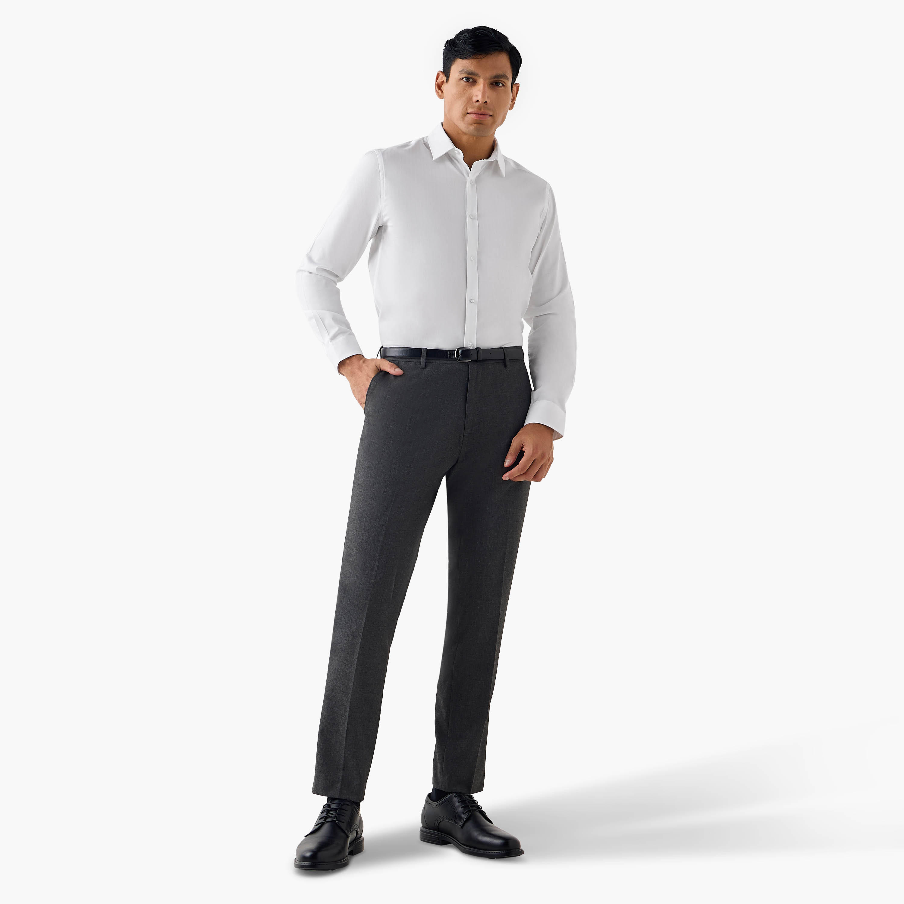 Regular Fit Textured Collared Shirt-men-clothing-shirts-image-2