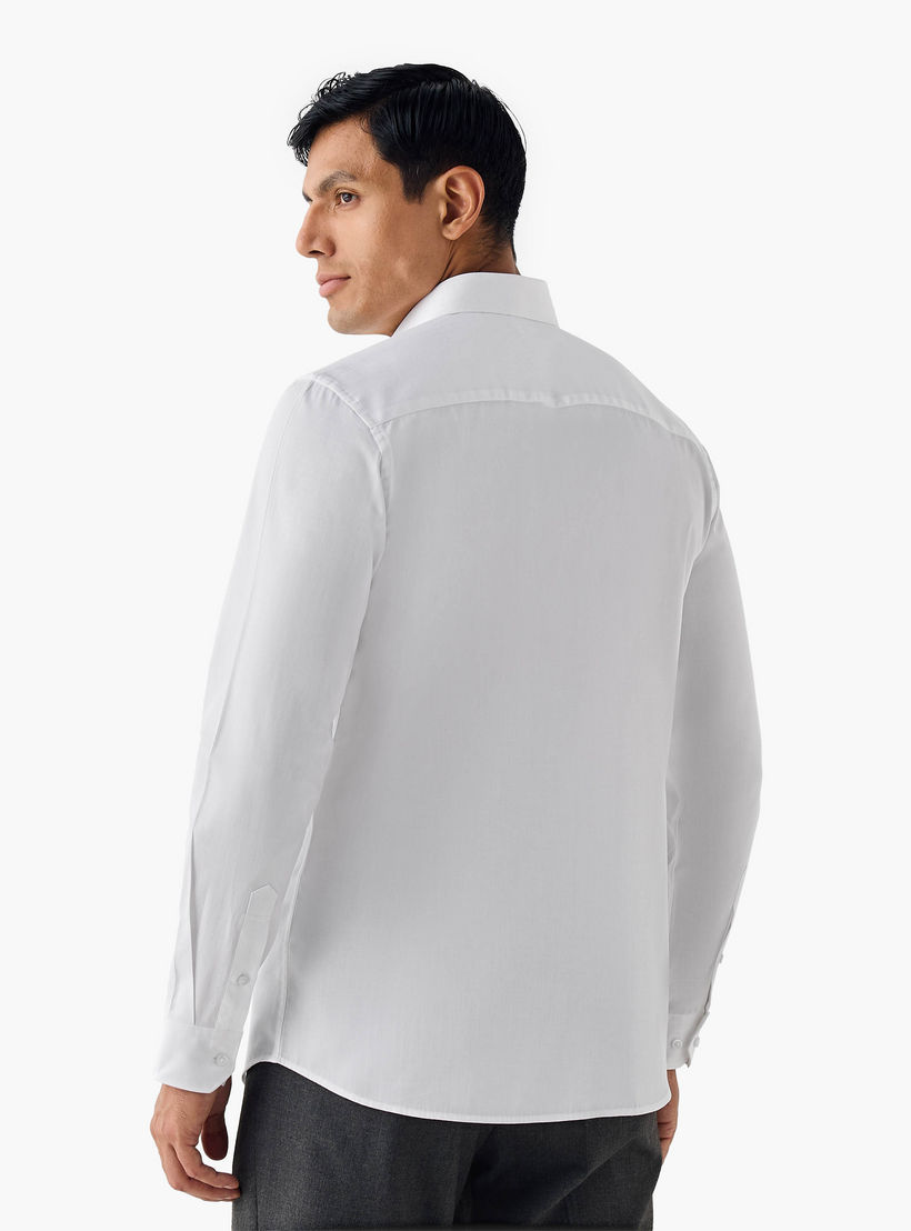 Regular Fit Textured Collared Shirt-men-clothing-shirts-image-3