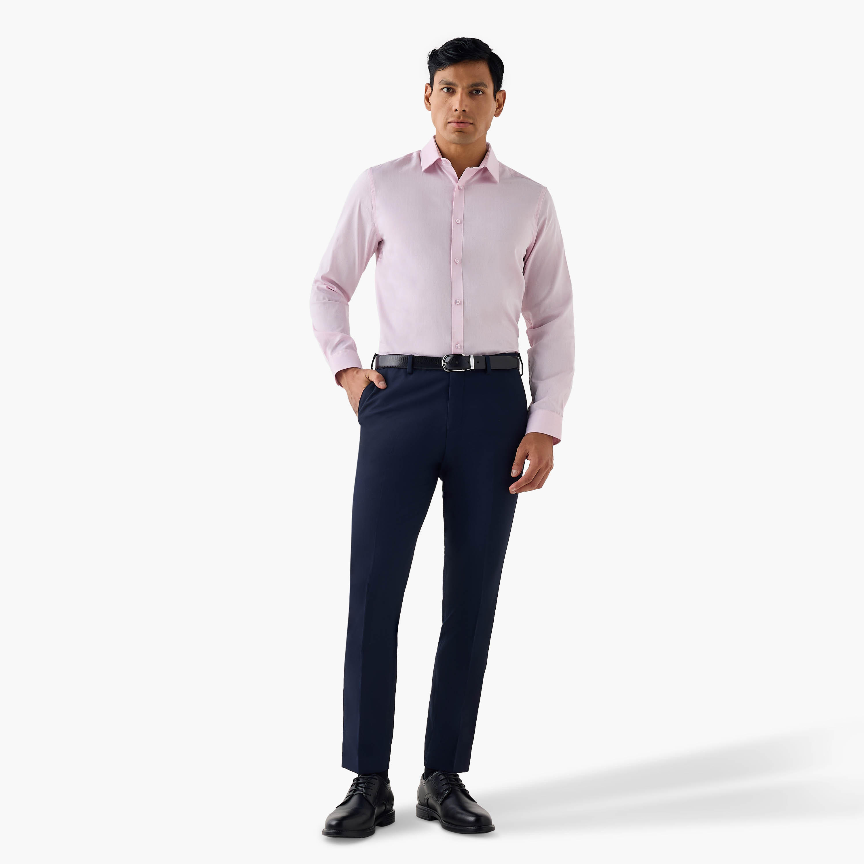 Regular Fit Textured Collared Shirt-men-clothing-shirts-image-2