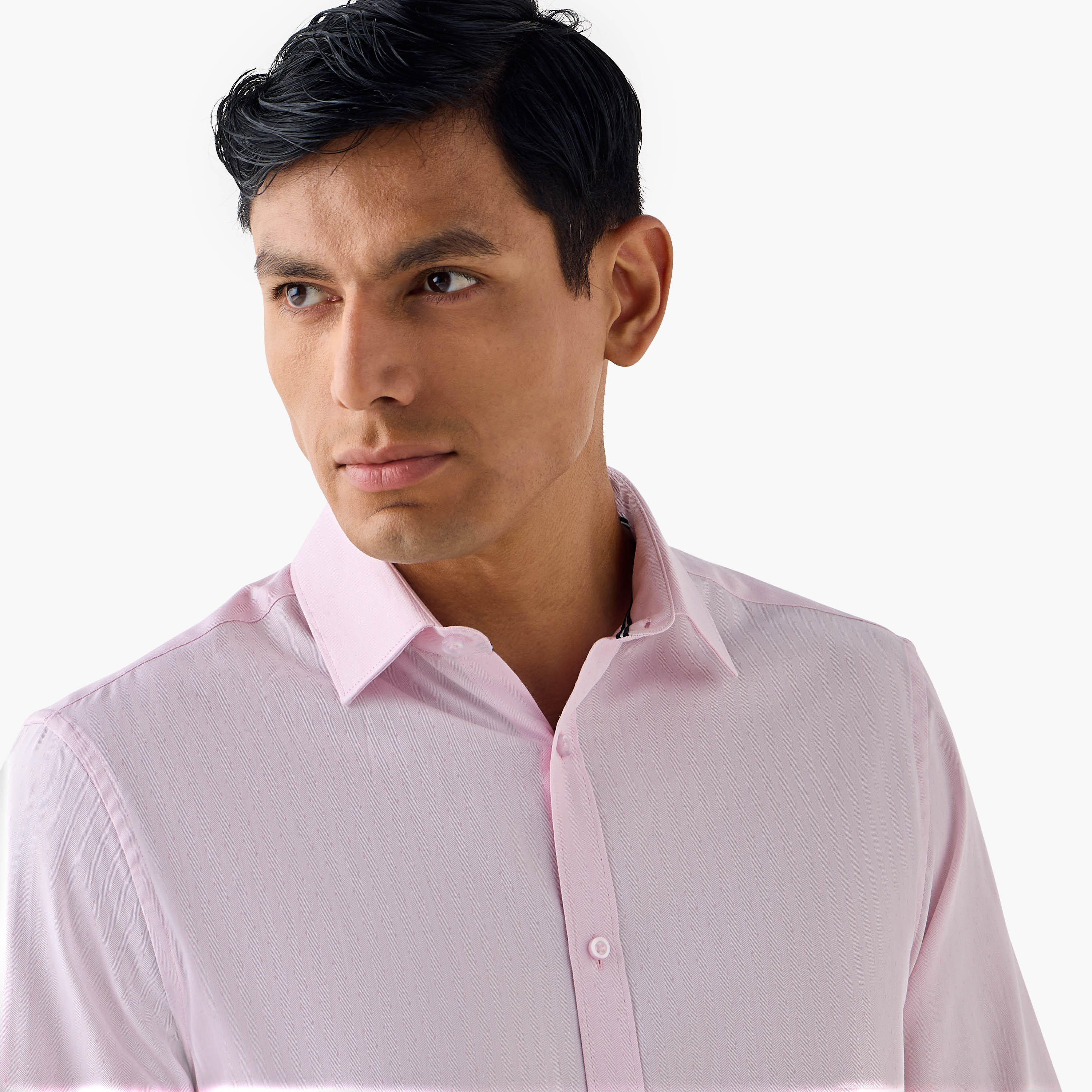 Regular Fit Textured Collared Shirt-men-clothing-shirts-image-4