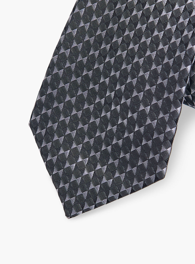 ربطة عنق بارزة الملمس بحلقة تثبيت للرجال-men-tiesandcufflinks-pocketsquares-image-1