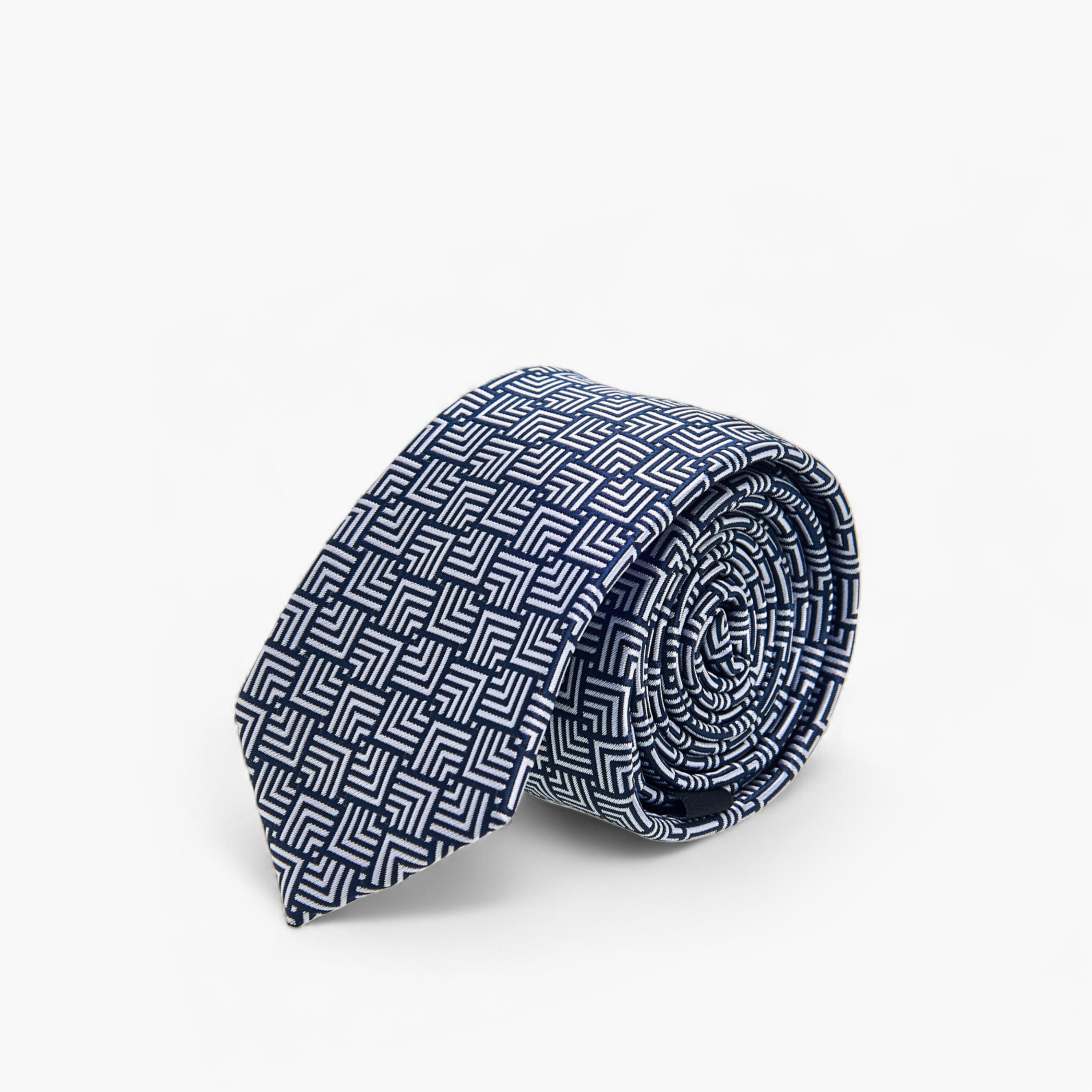 Textured Tie with Keeper Loop-men-tiesandcufflinks-pocketsquares-image-1