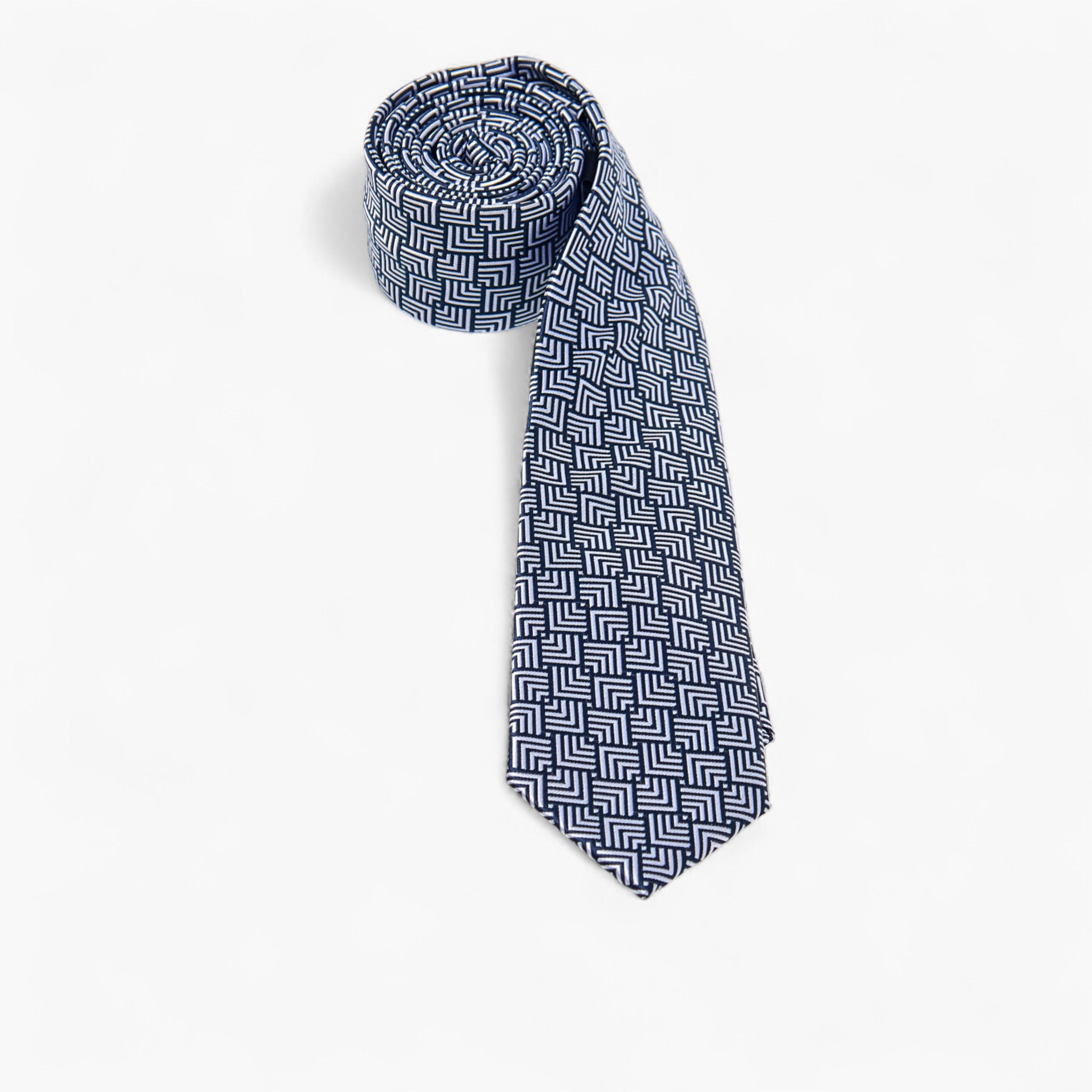 Textured Tie with Keeper Loop-men-tiesandcufflinks-pocketsquares-image-2