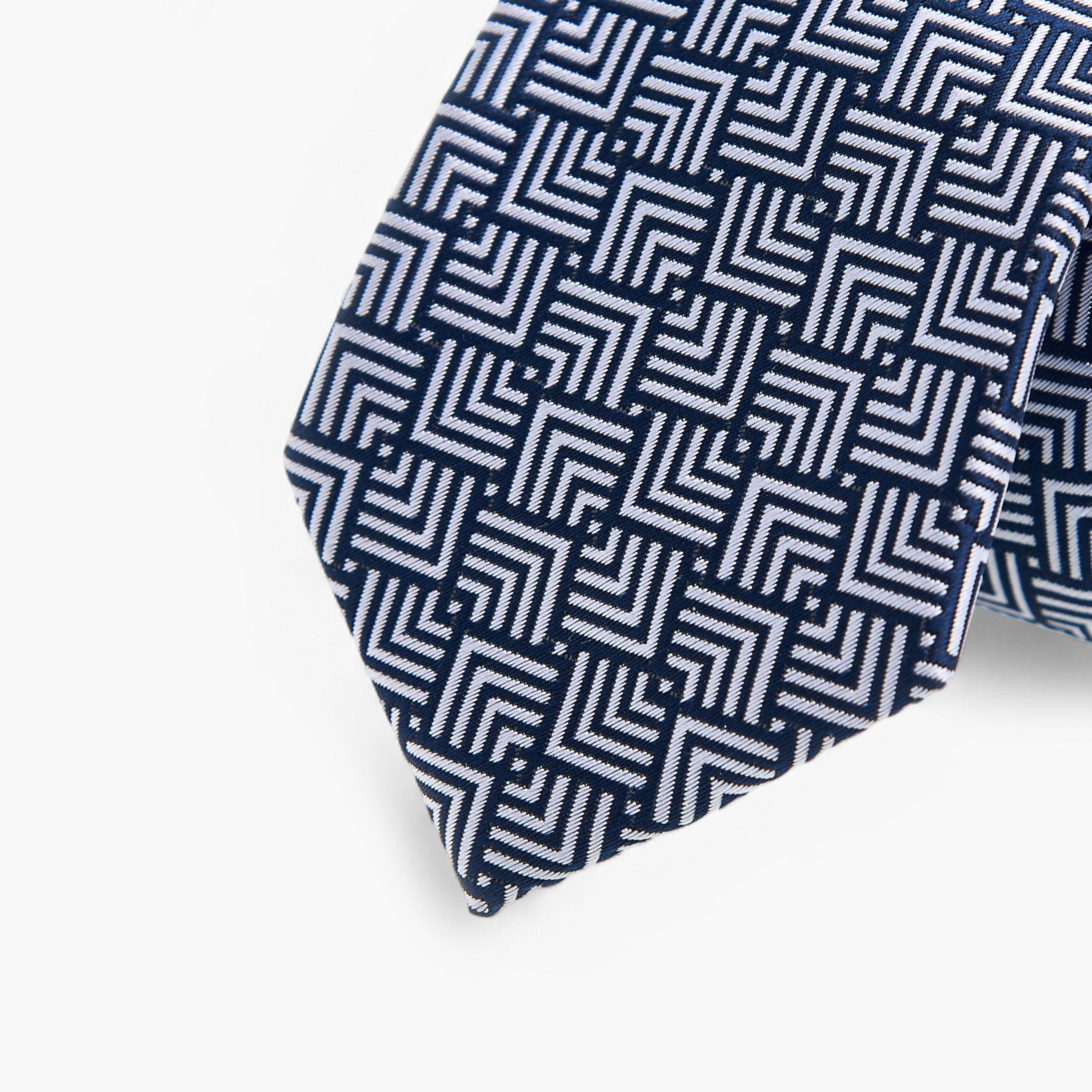 Textured Tie with Keeper Loop-men-tiesandcufflinks-pocketsquares-image-4