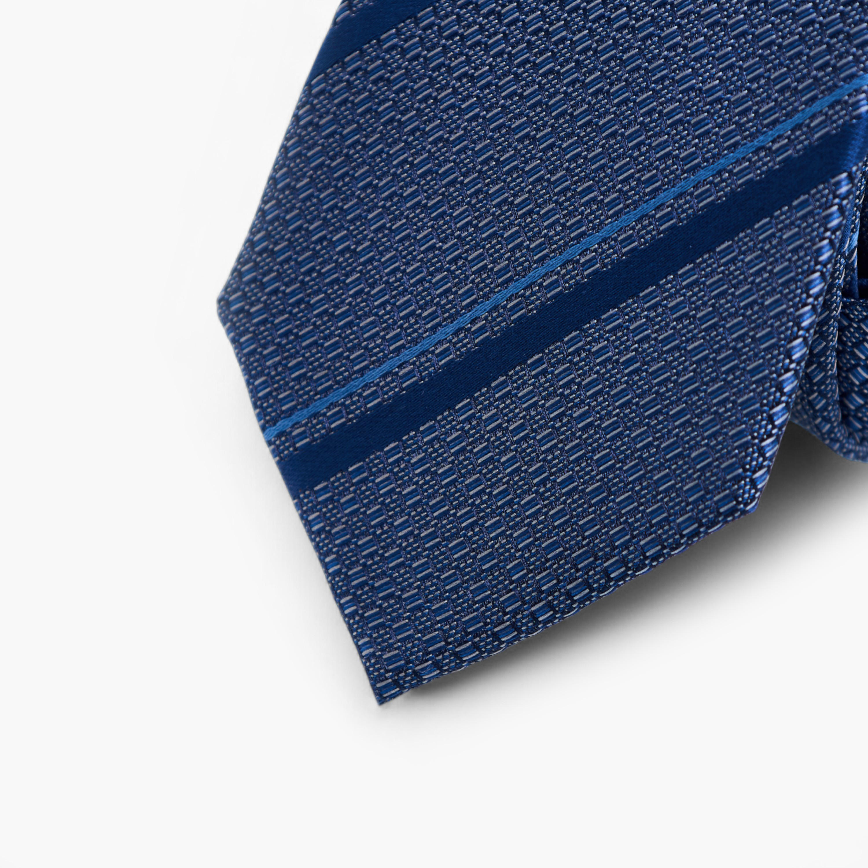 Textured Tie with Keeper Loop-men-tiesandcufflinks-pocketsquares-image-4
