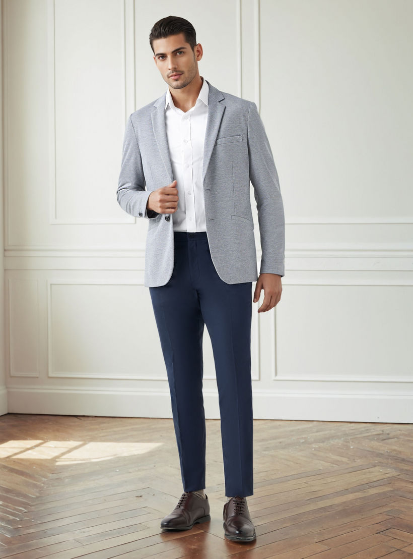 Men Regular Fit Notch Lapel Blazer-men-winterwear-jacketsandblazers-image-2