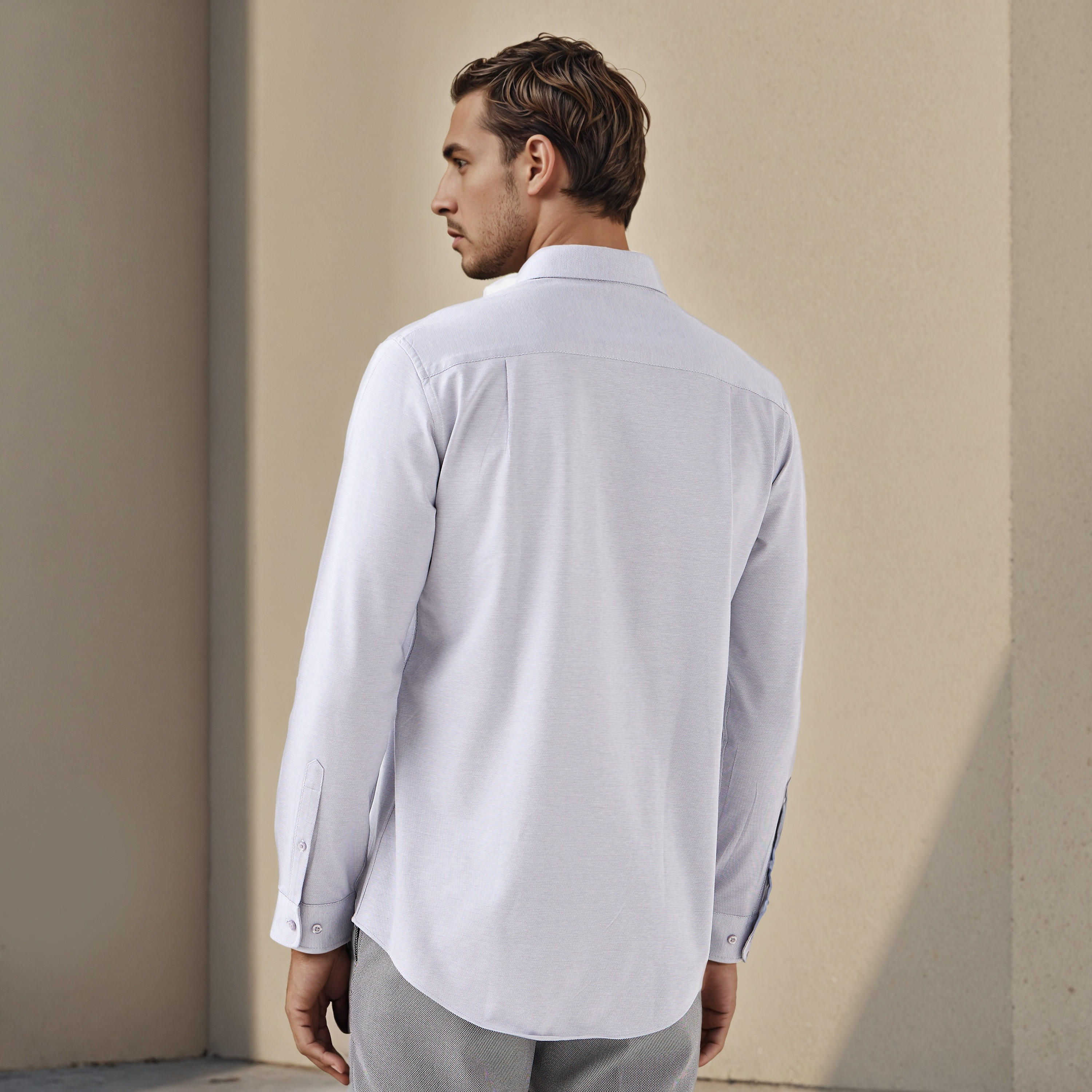 قميص دوبي بقصة عادية-men-clothing-shirts-image-3