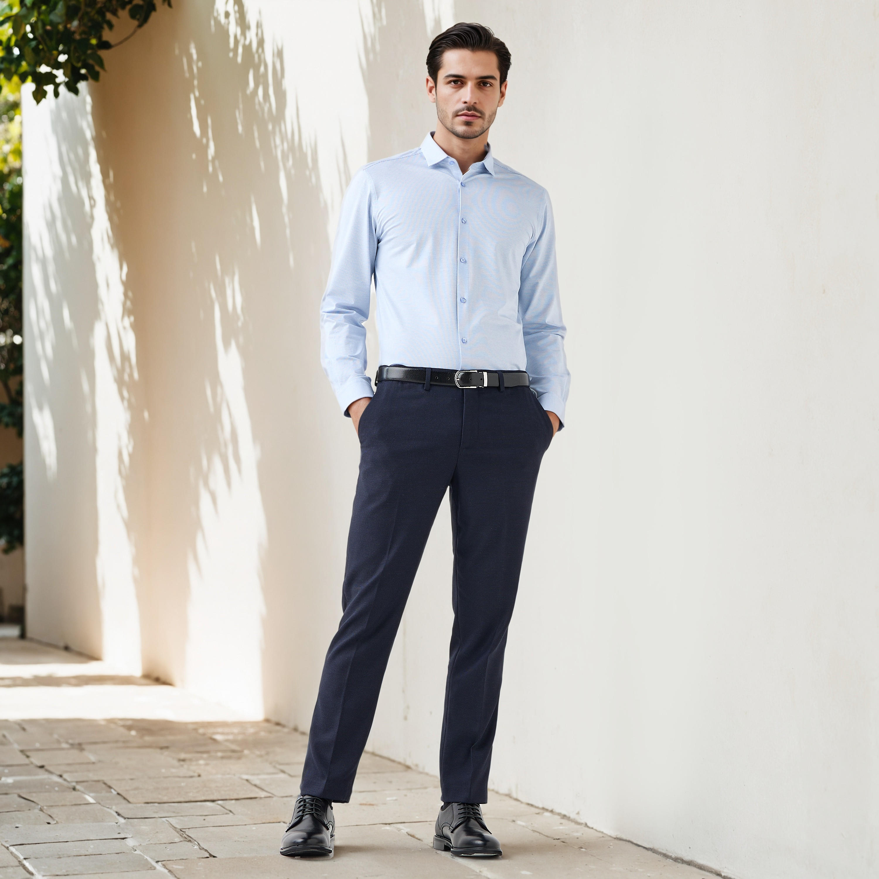 قميص دوبي بقصّة عادية-men-clothing-shirts-image-4