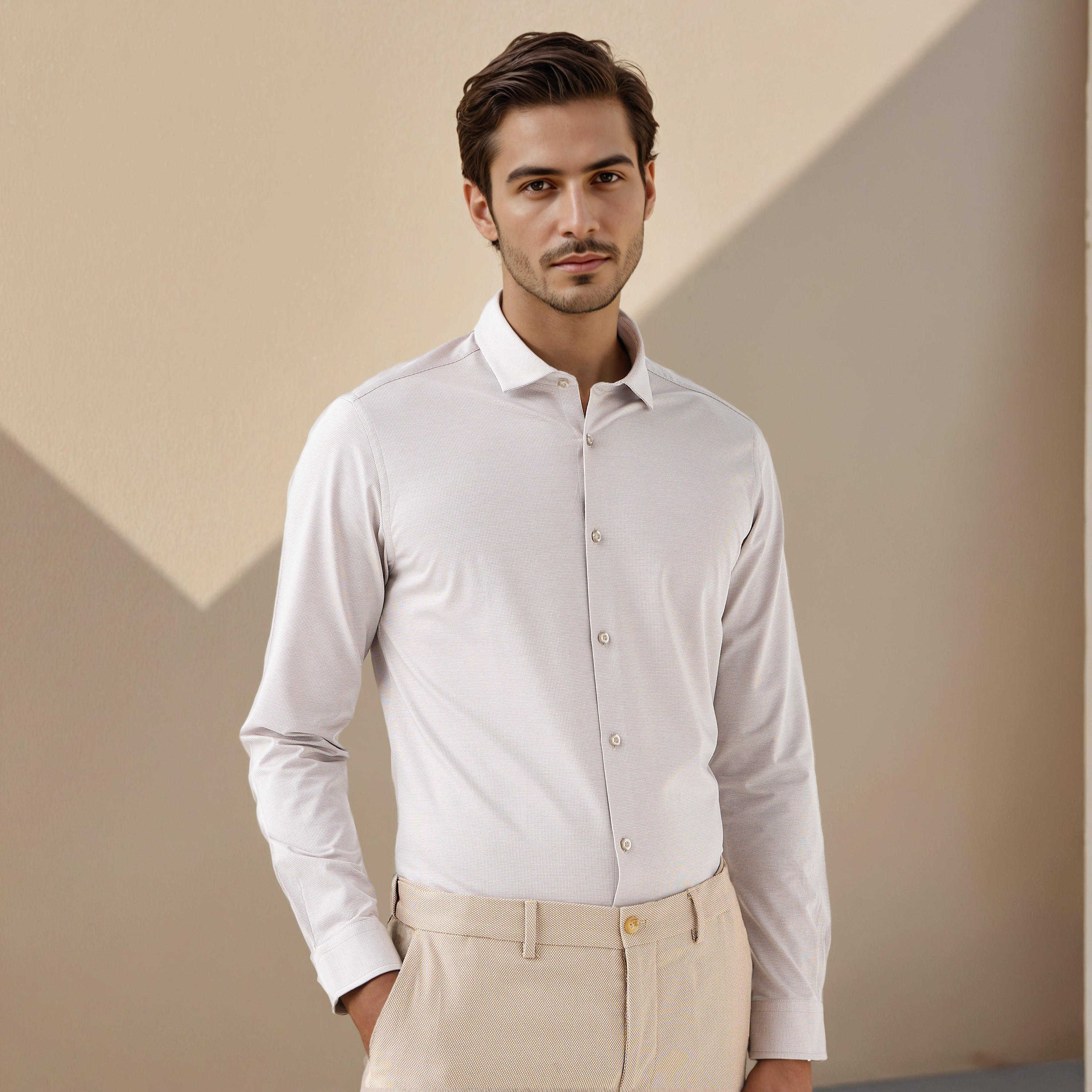 Textured Regular Fit Shirt-men-clothing-shirts-image-1