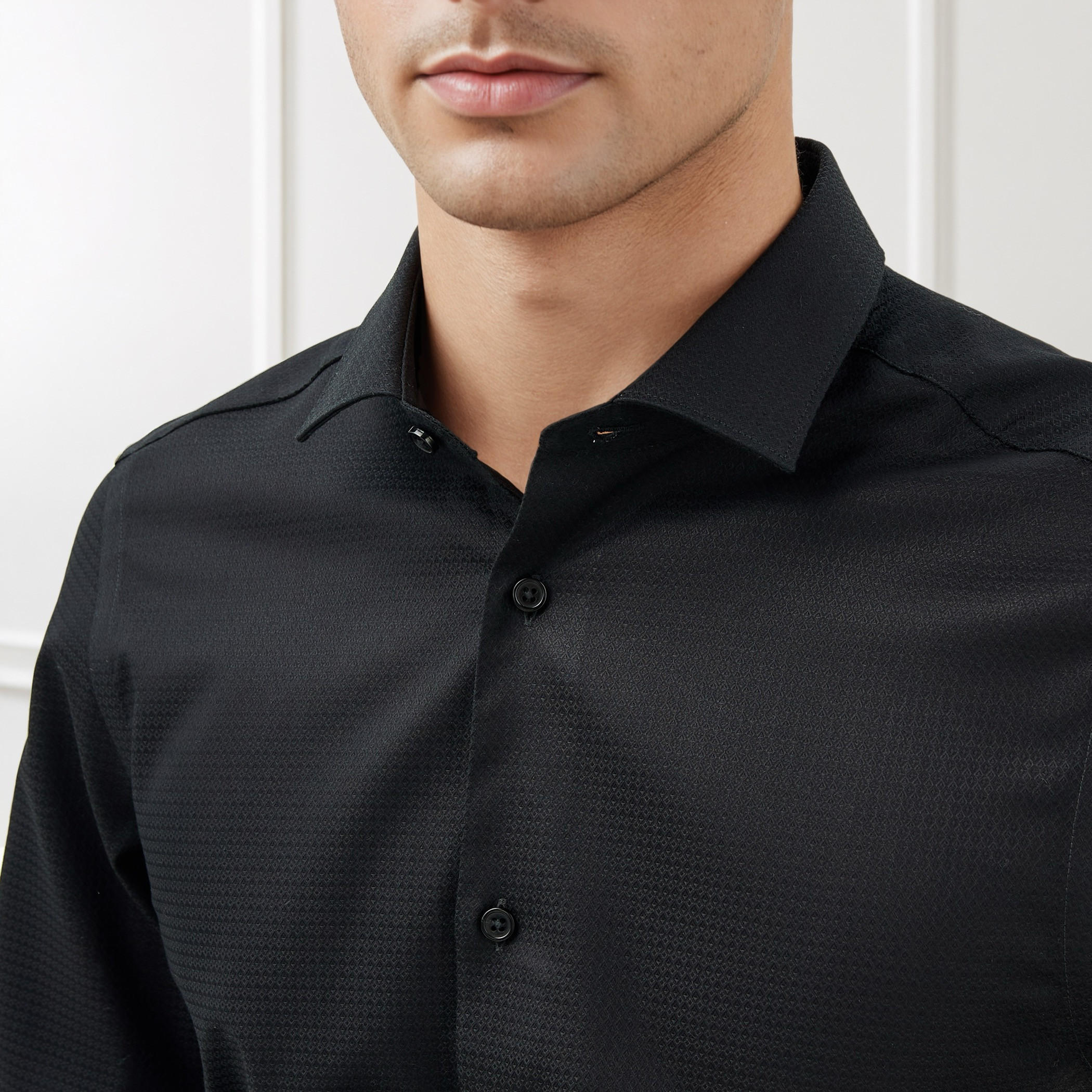 قميص دوبي بقصة عادية وياقة-men-clothing-shirts-image-5