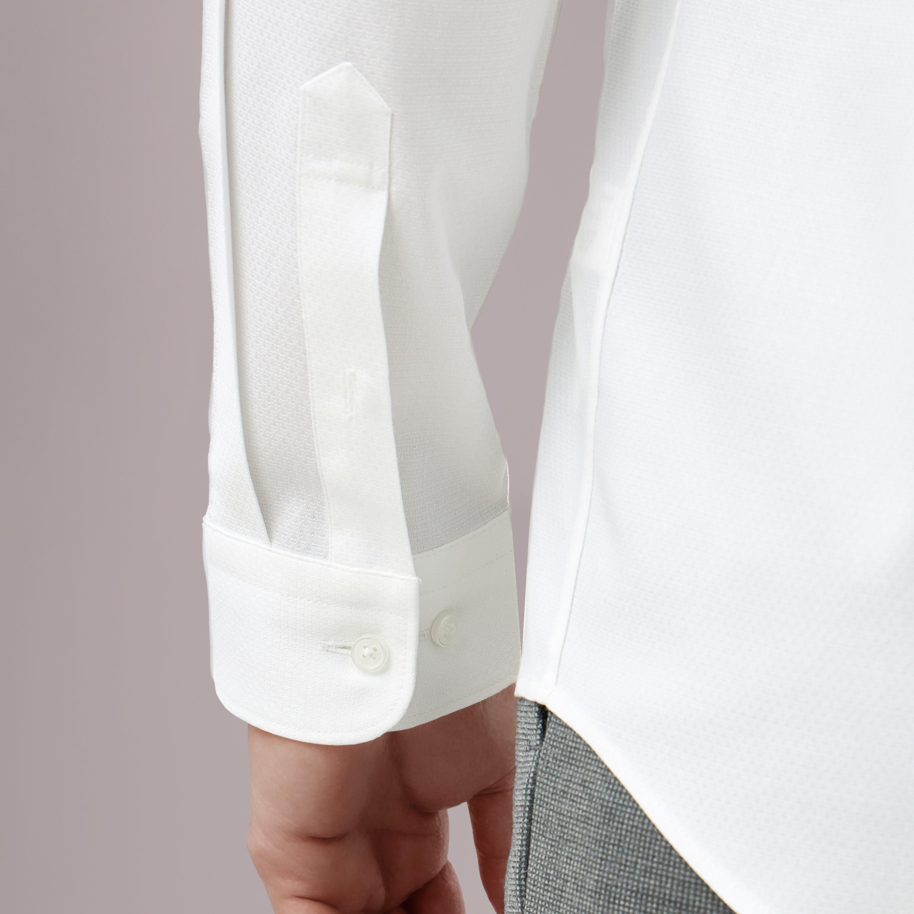 قميص دوبي بقصة ضيقة وياقة-men-clothing-shirts-image-6