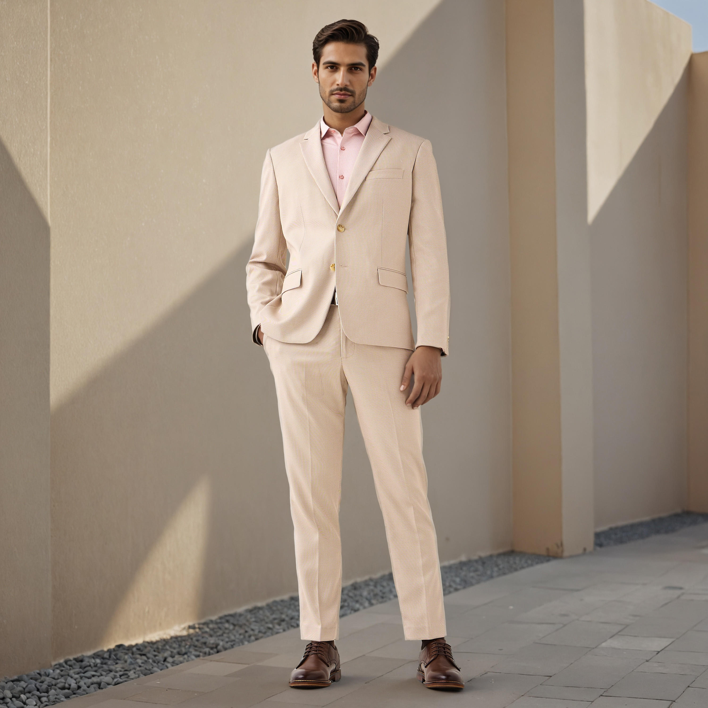 بليزر دوبي بارز الملمس بجيب فردي على الصدر-men-winterwear-jacketsandblazers-image-2