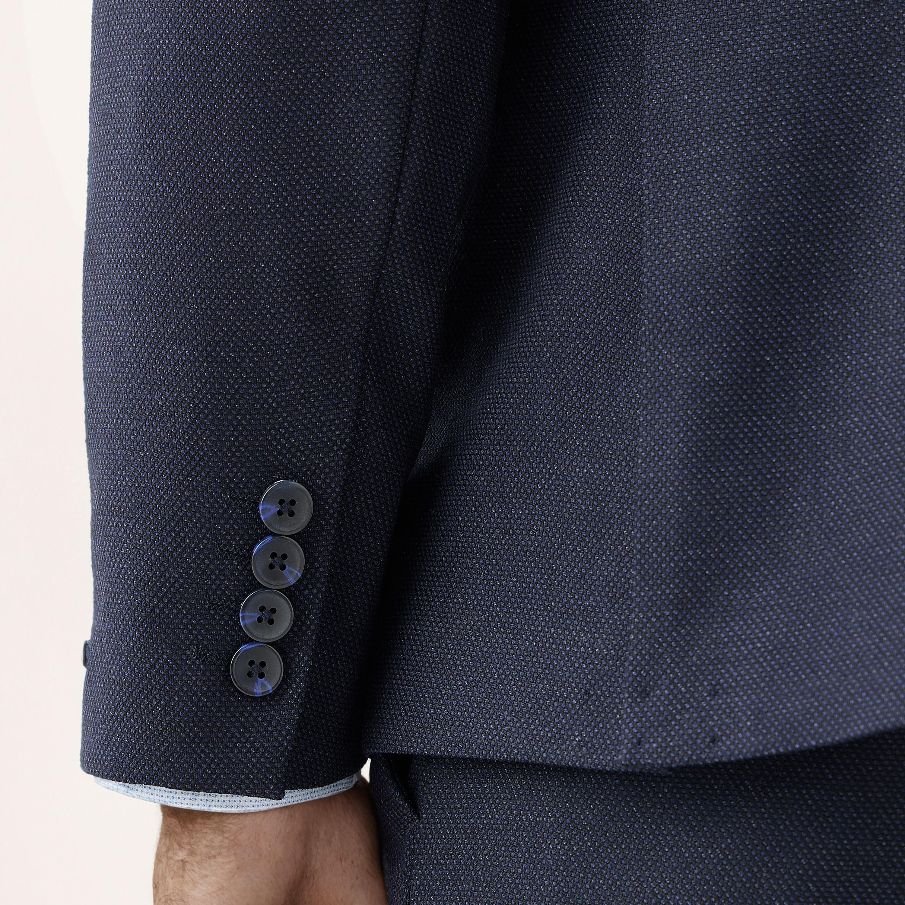 Textured Single Breasted Dobby Blazer-men-winterwear-jacketsandblazers-image-5