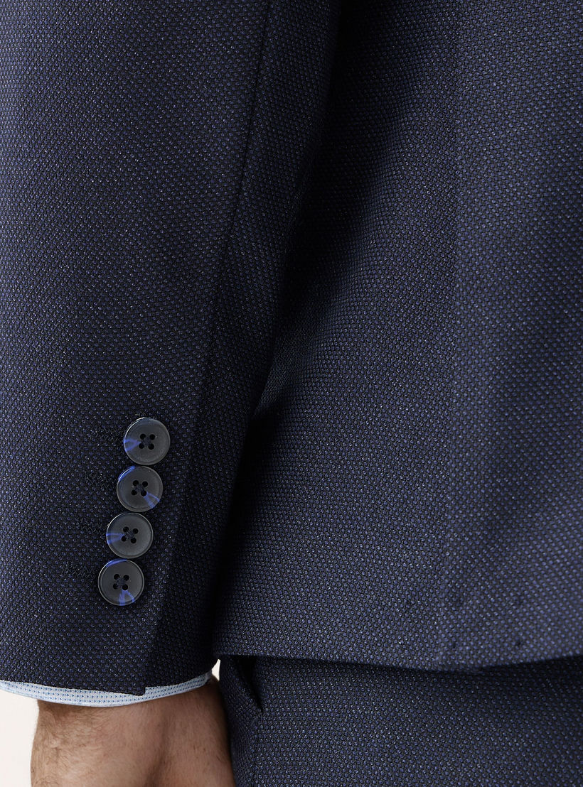 Textured Single Breasted Dobby Blazer-men-winterwear-jacketsandblazers-image-5