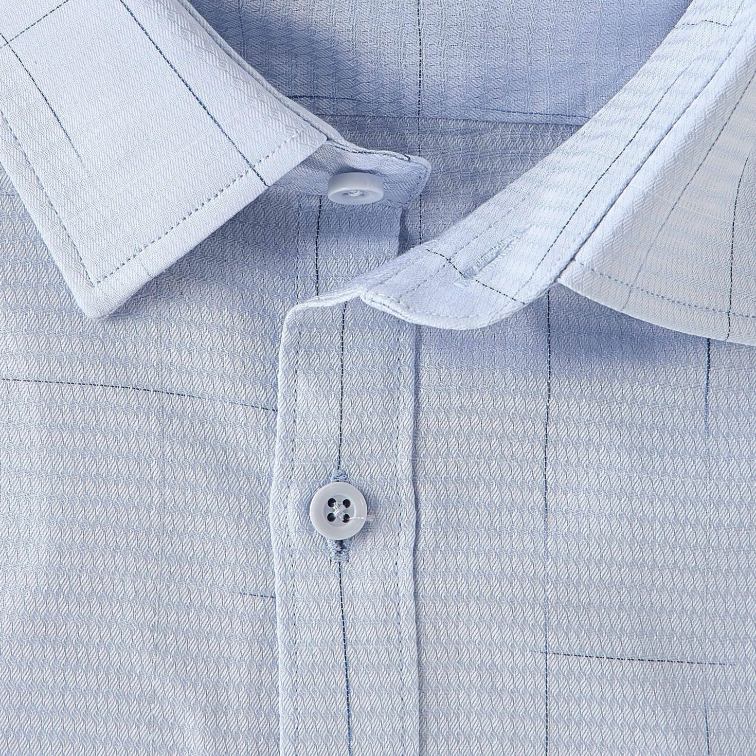 Men Regular Fit Collared Textured Long Sleeves Shirt-men-clothing-shirts-image-5