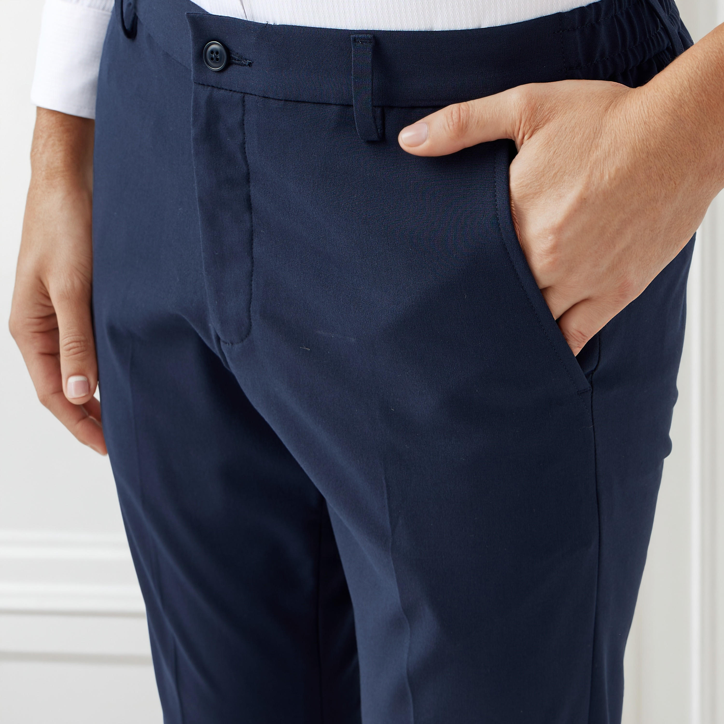 بنطلون رسمي بقصة سليم للرجال-men-clothing-bottoms-trousersandchinos-trousers-image-4